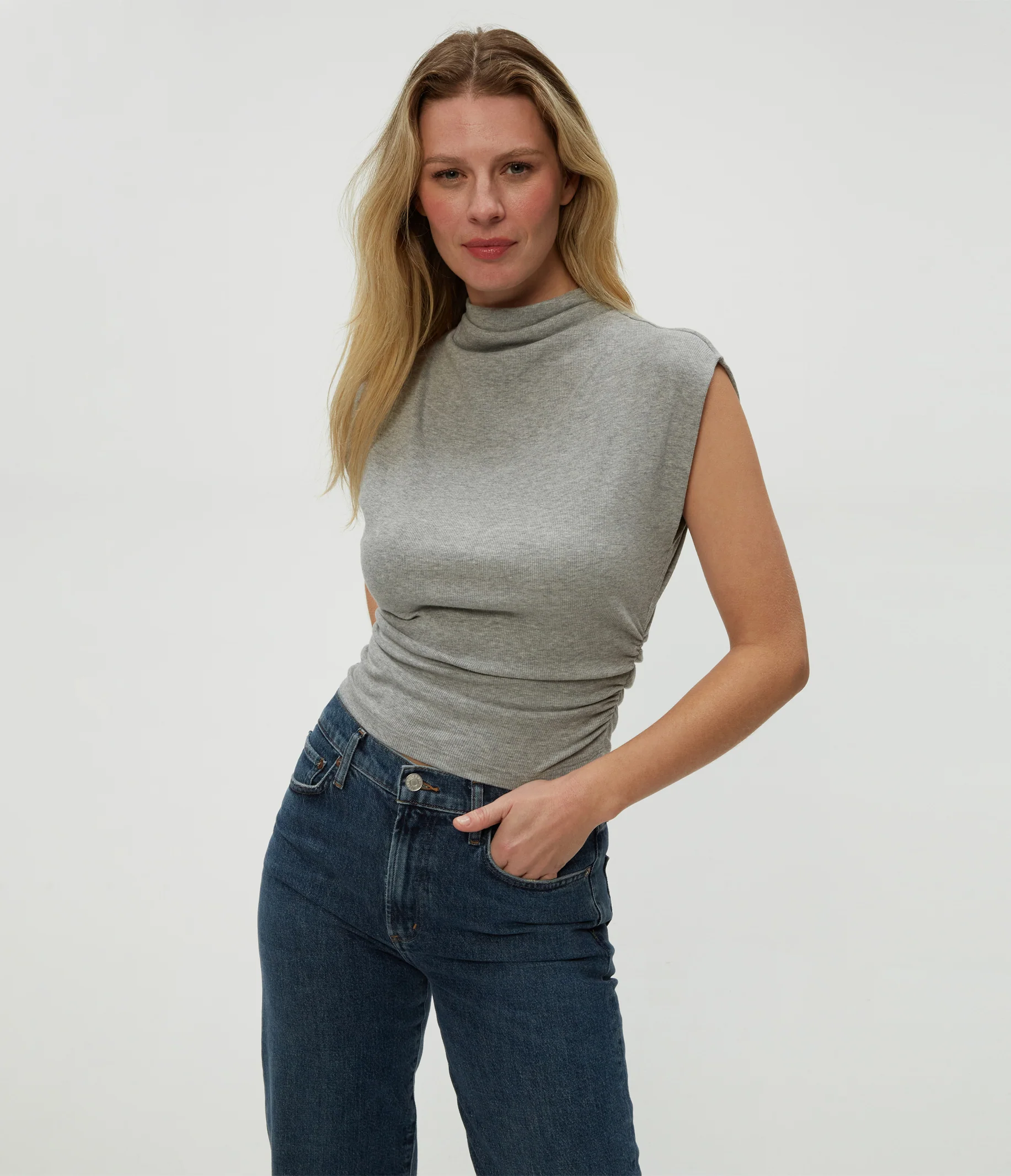 Amara Power Shoulder Tee - Image 13