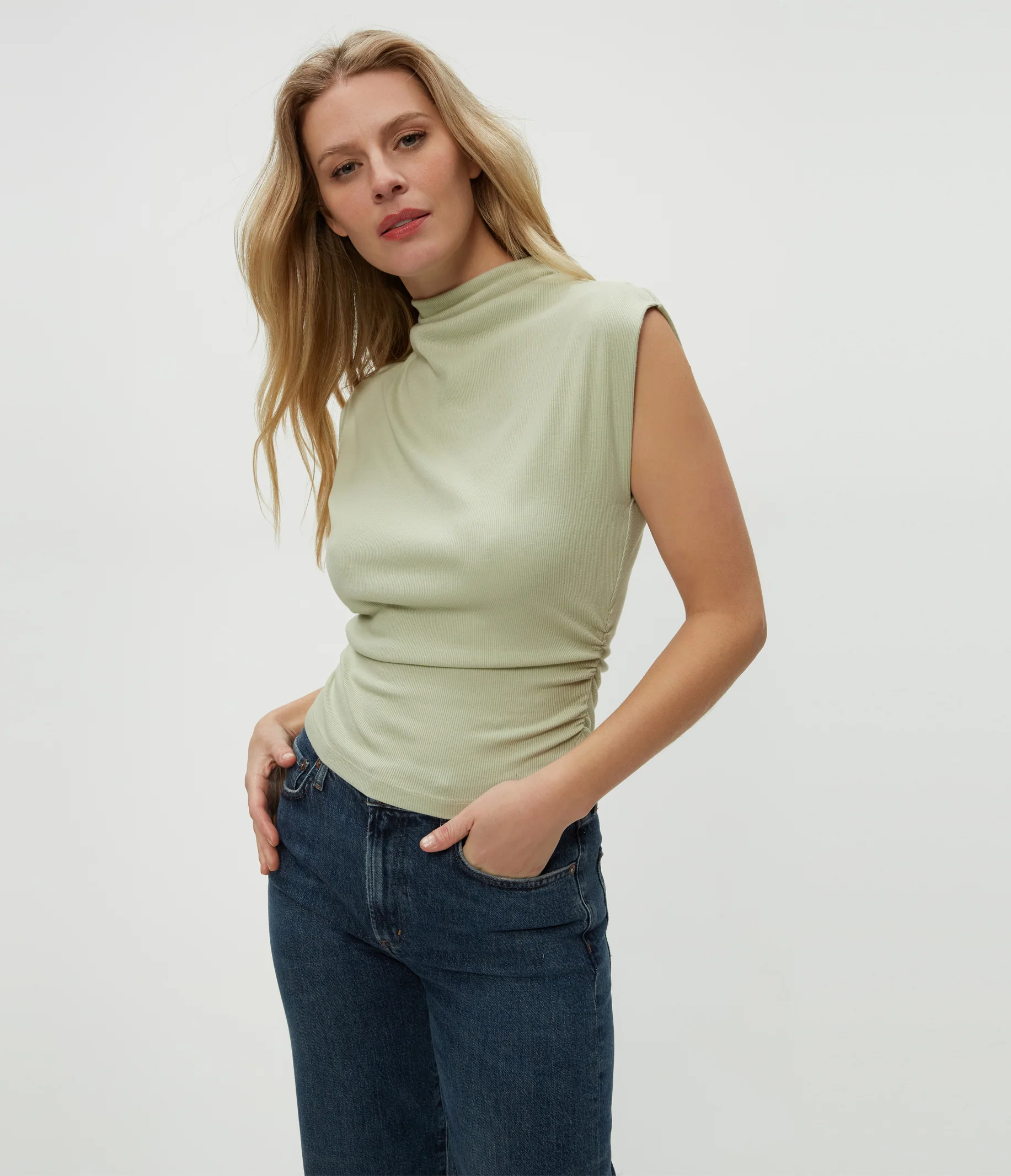 Amara Power Shoulder Tee - Image 18