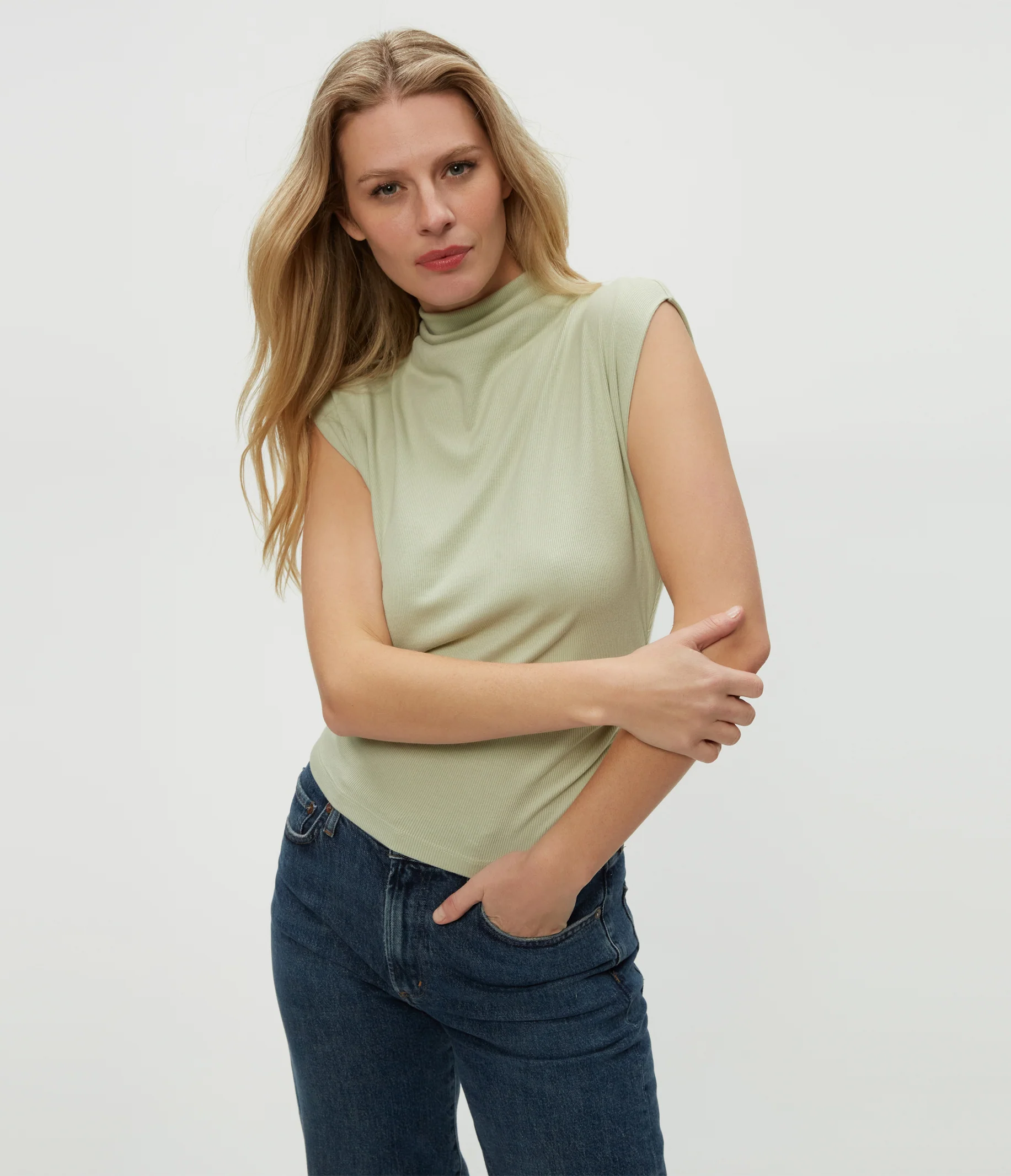 Amara Power Shoulder Tee - Image 19