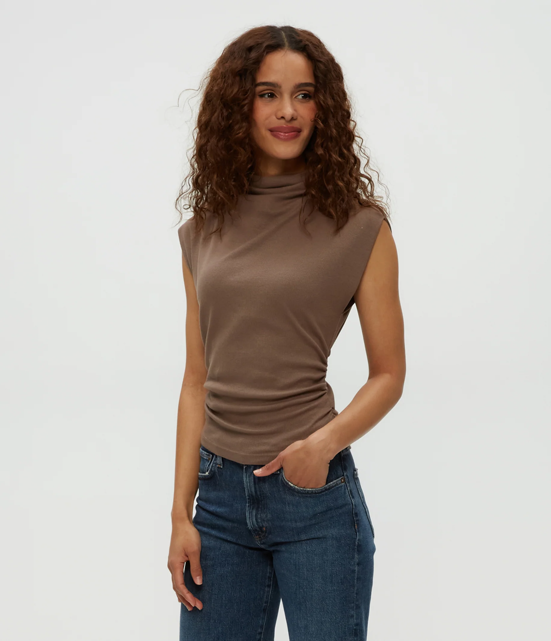 Amara Power Shoulder Tee - Image 27