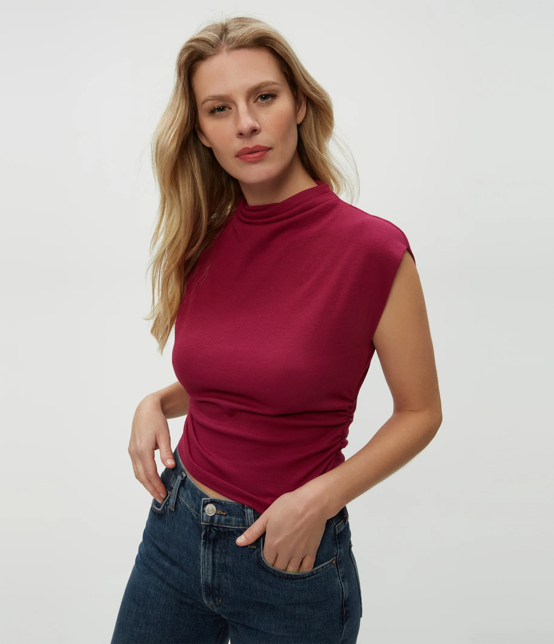 Amara Power Shoulder Tee - Image 29