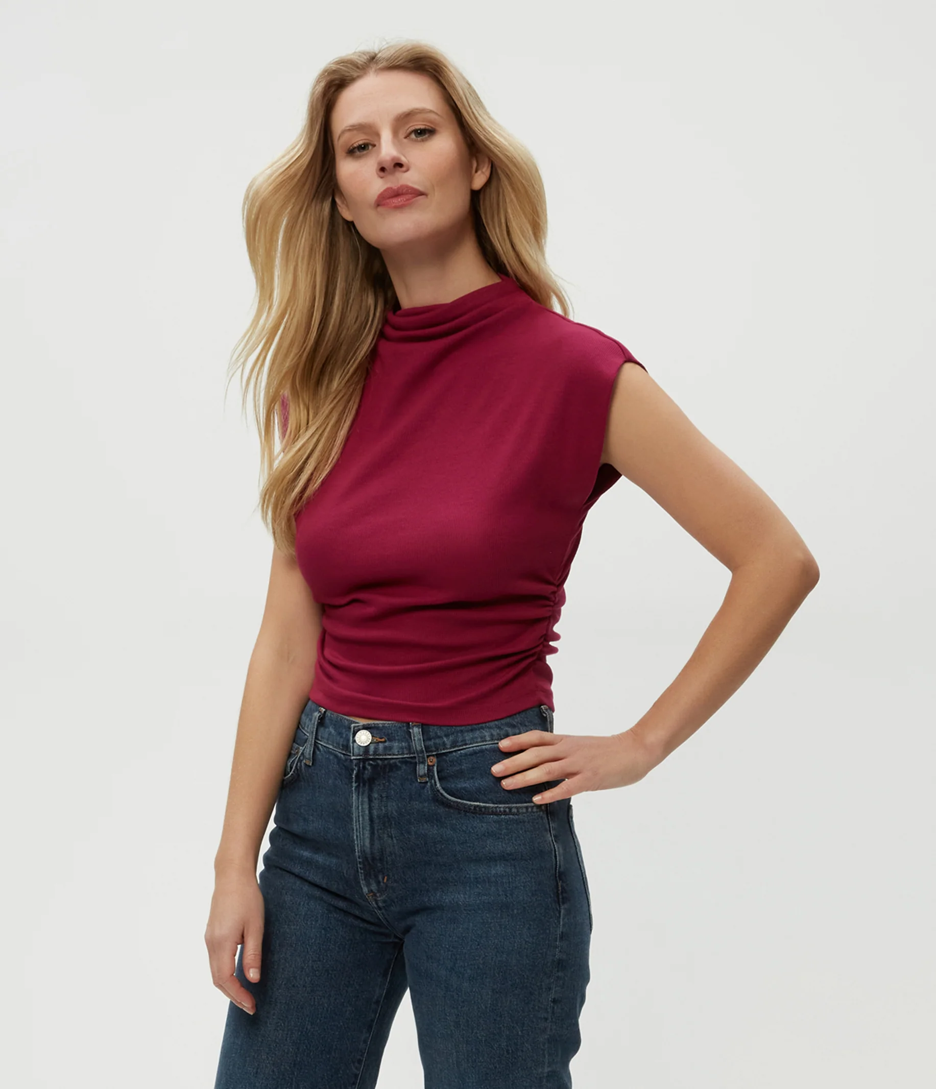 Amara Power Shoulder Tee - Image 31