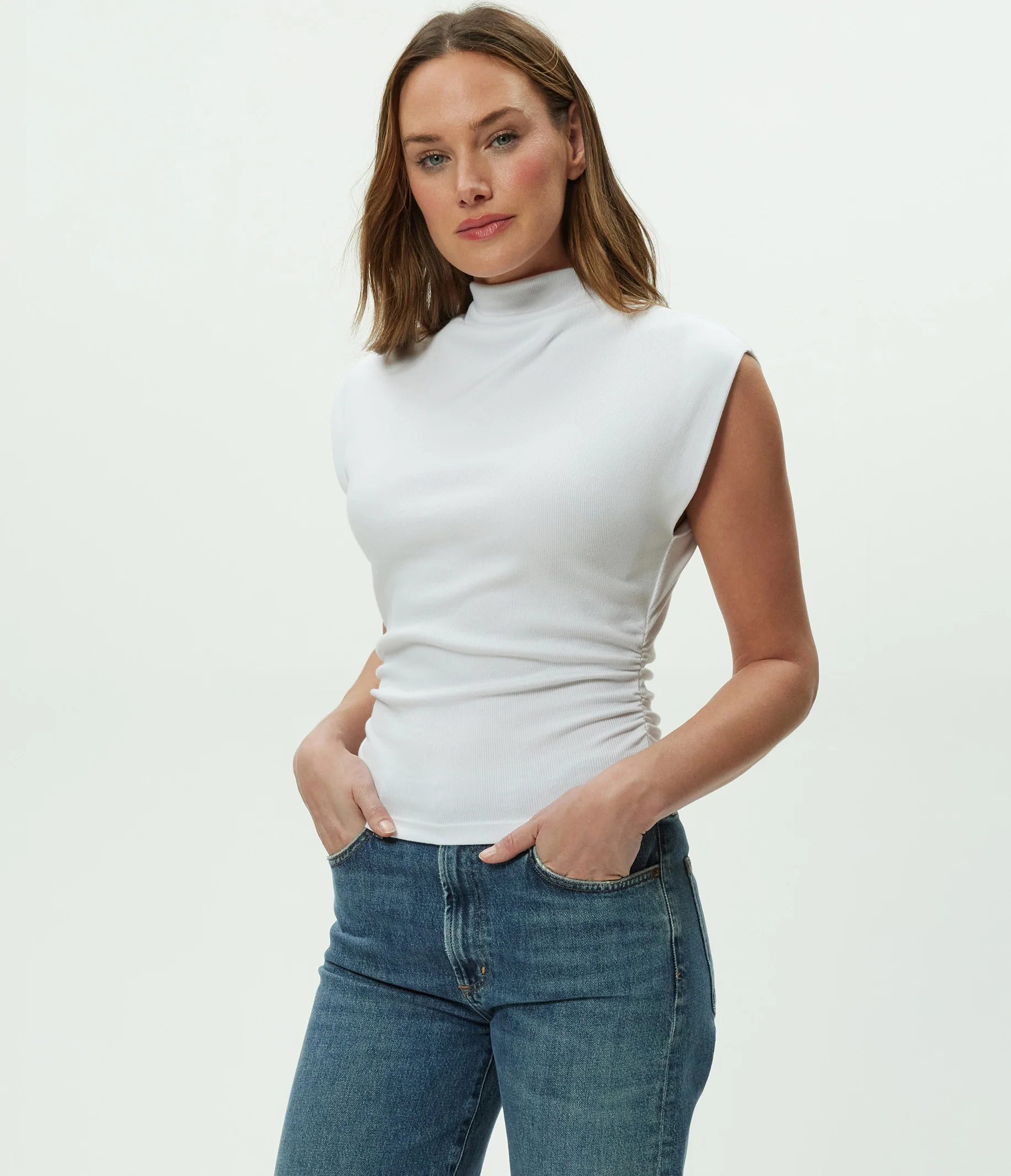 Amara Power Shoulder Tee - Image 37