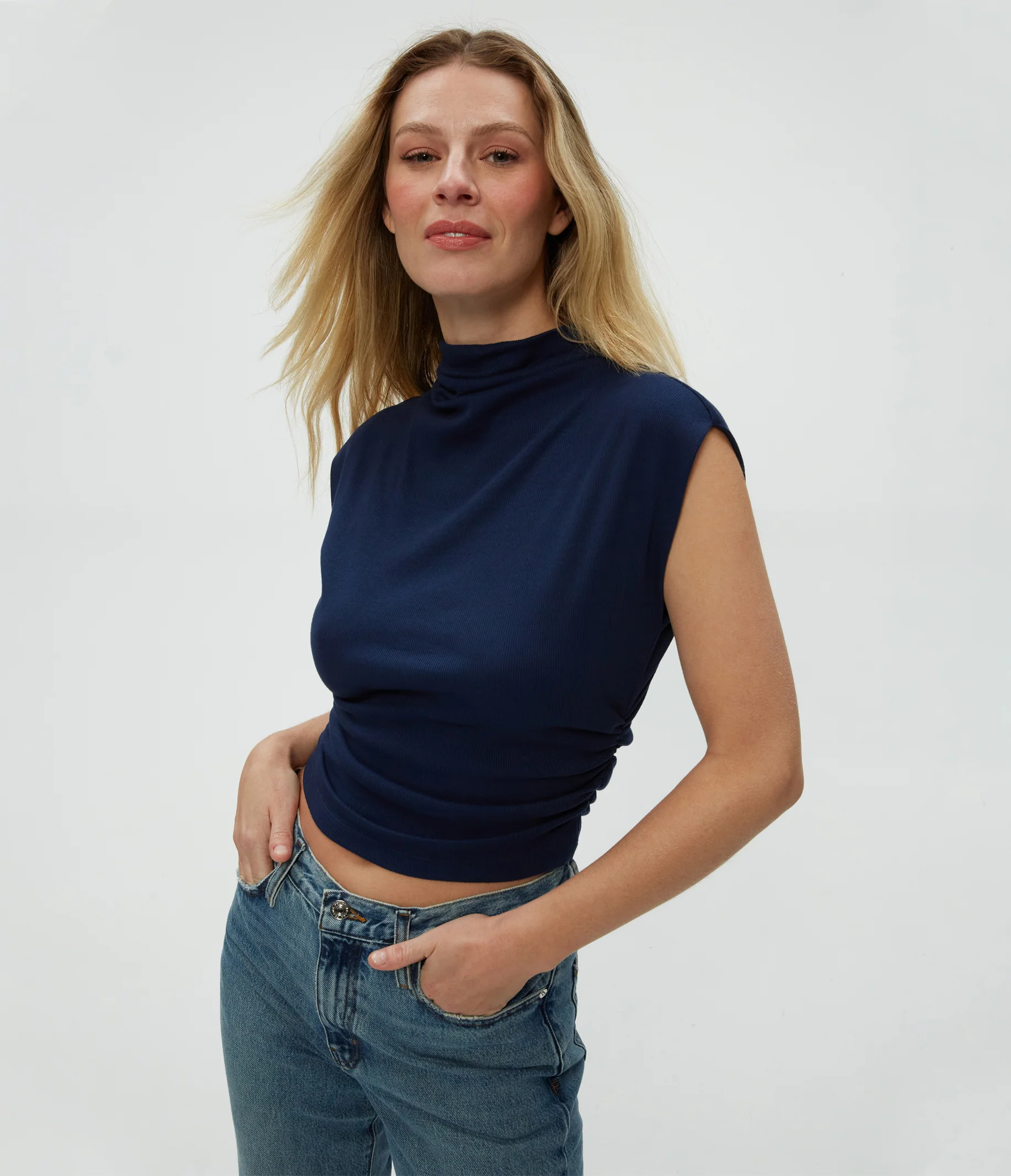 Amara Power Shoulder Tee - Image 9