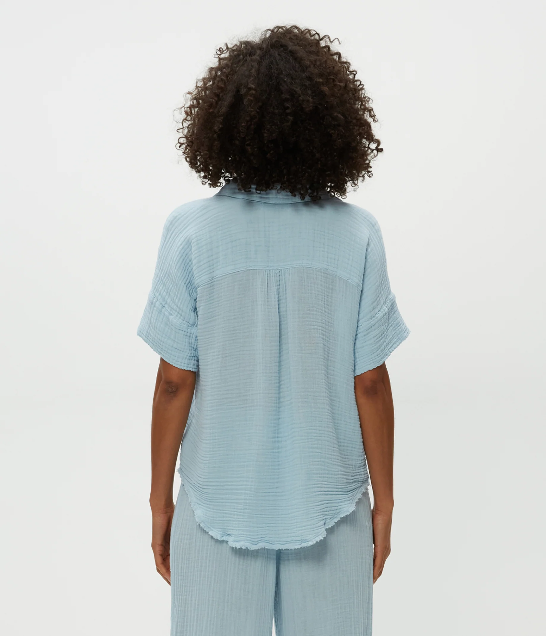 Bailey Gauze Button Down Shirt - Image 16