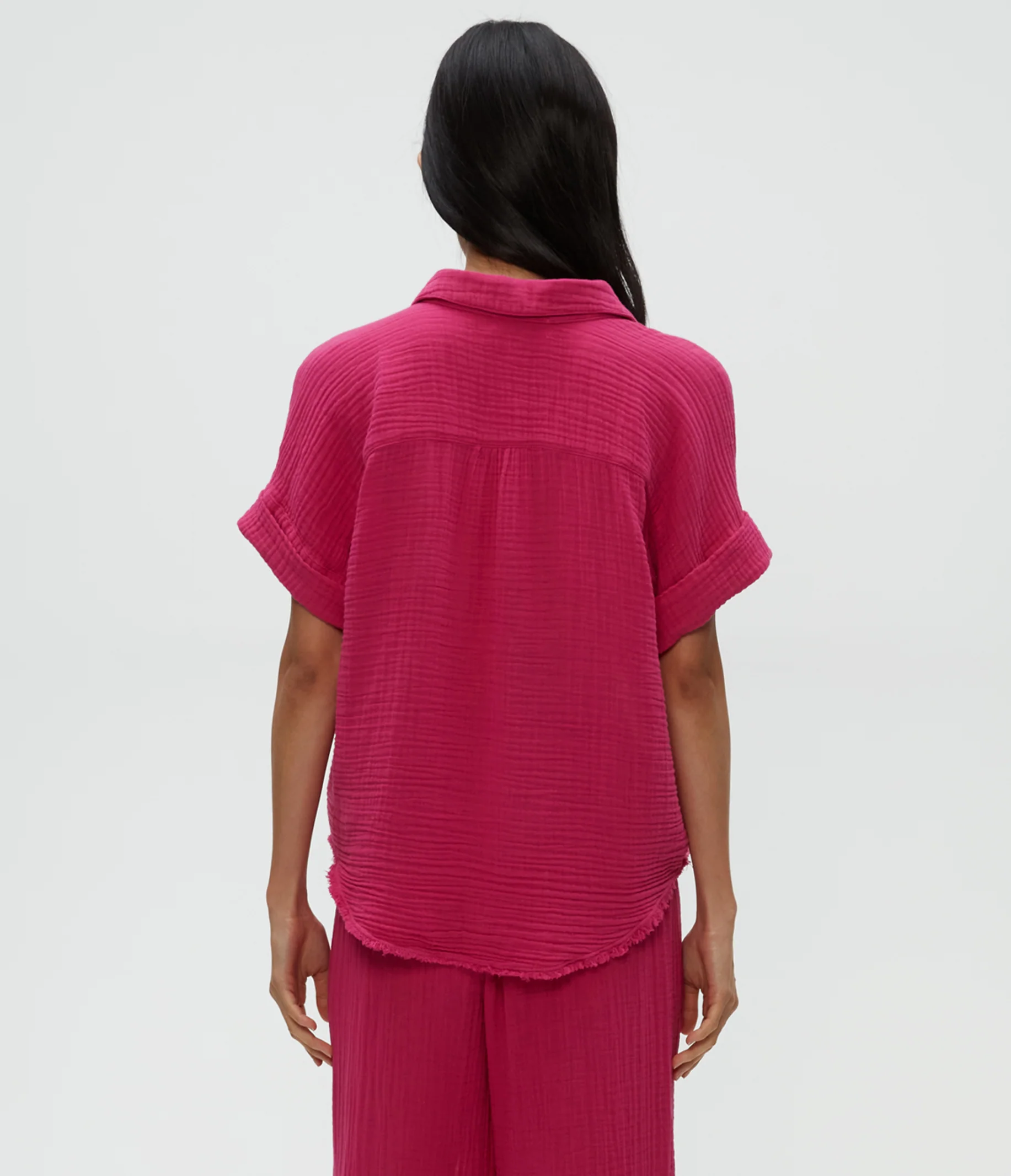 Bailey Gauze Button Down Shirt - Image 27