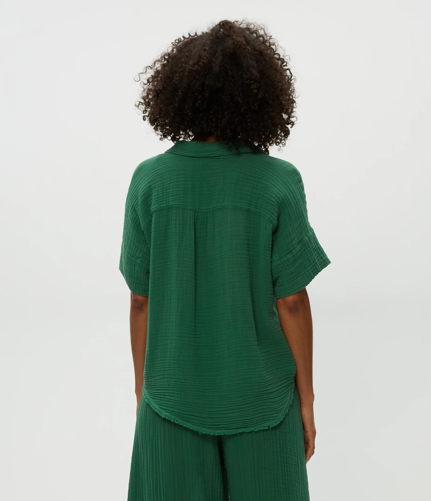Bailey Gauze Button Down Shirt - Image 31