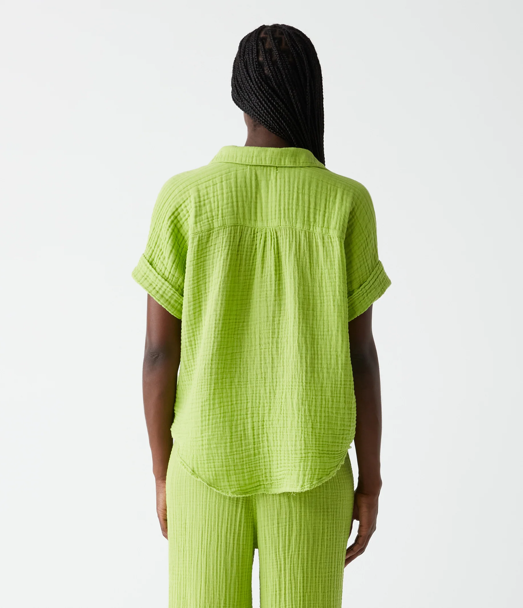 Bailey Gauze Button Down Shirt - Image 67