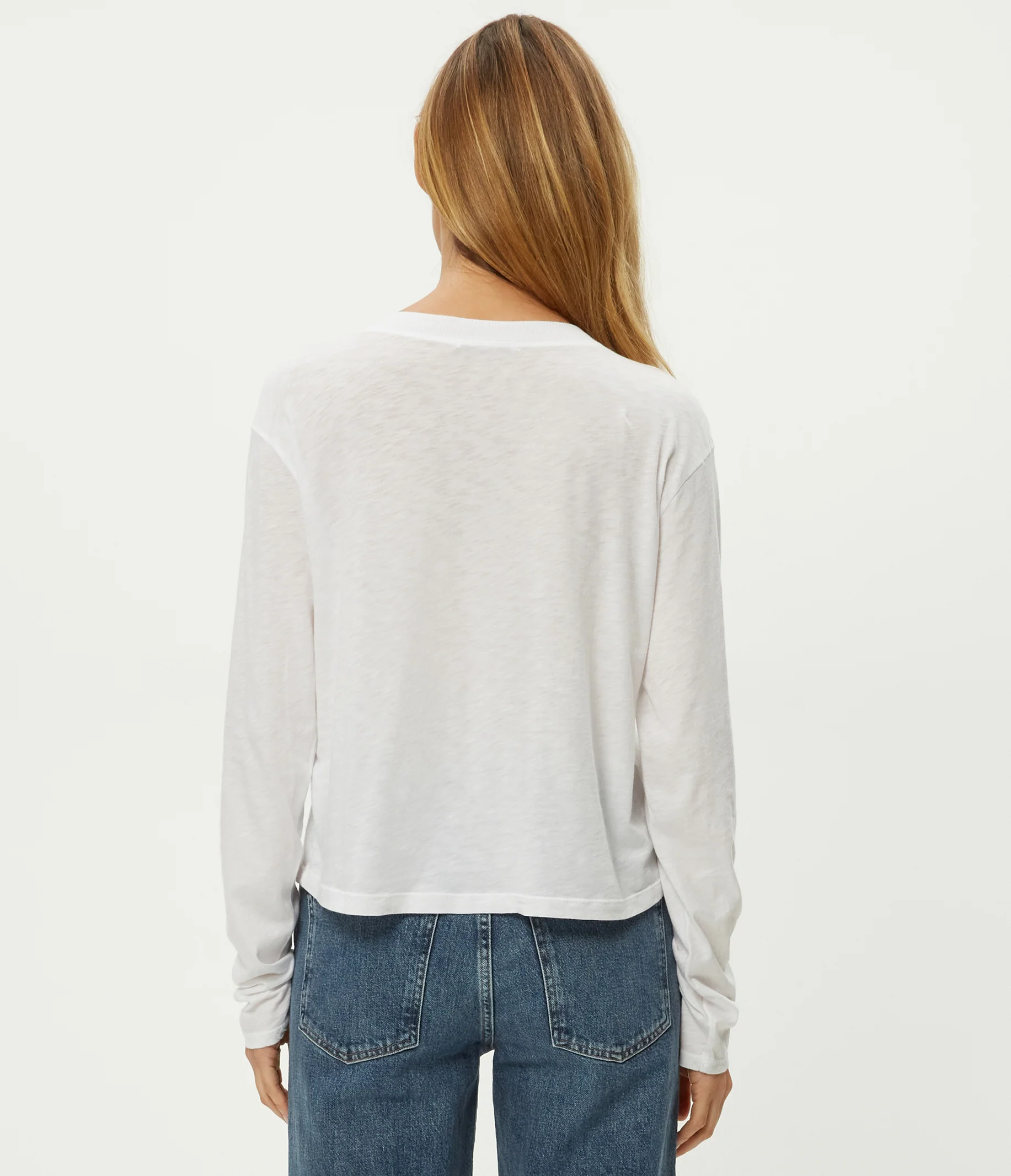 Brea Cropped V-Neck Tee - Image 24