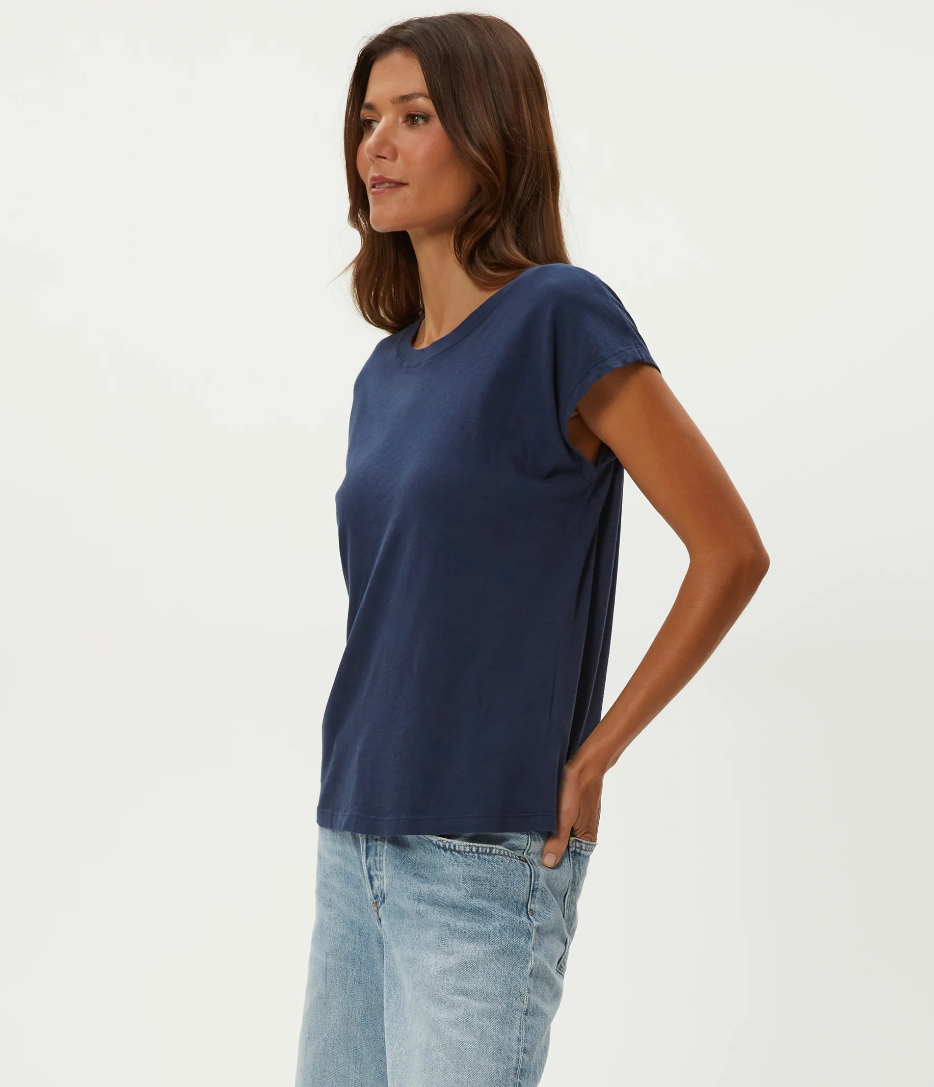 Bryanna Extended Shoulder Tee - Image 15