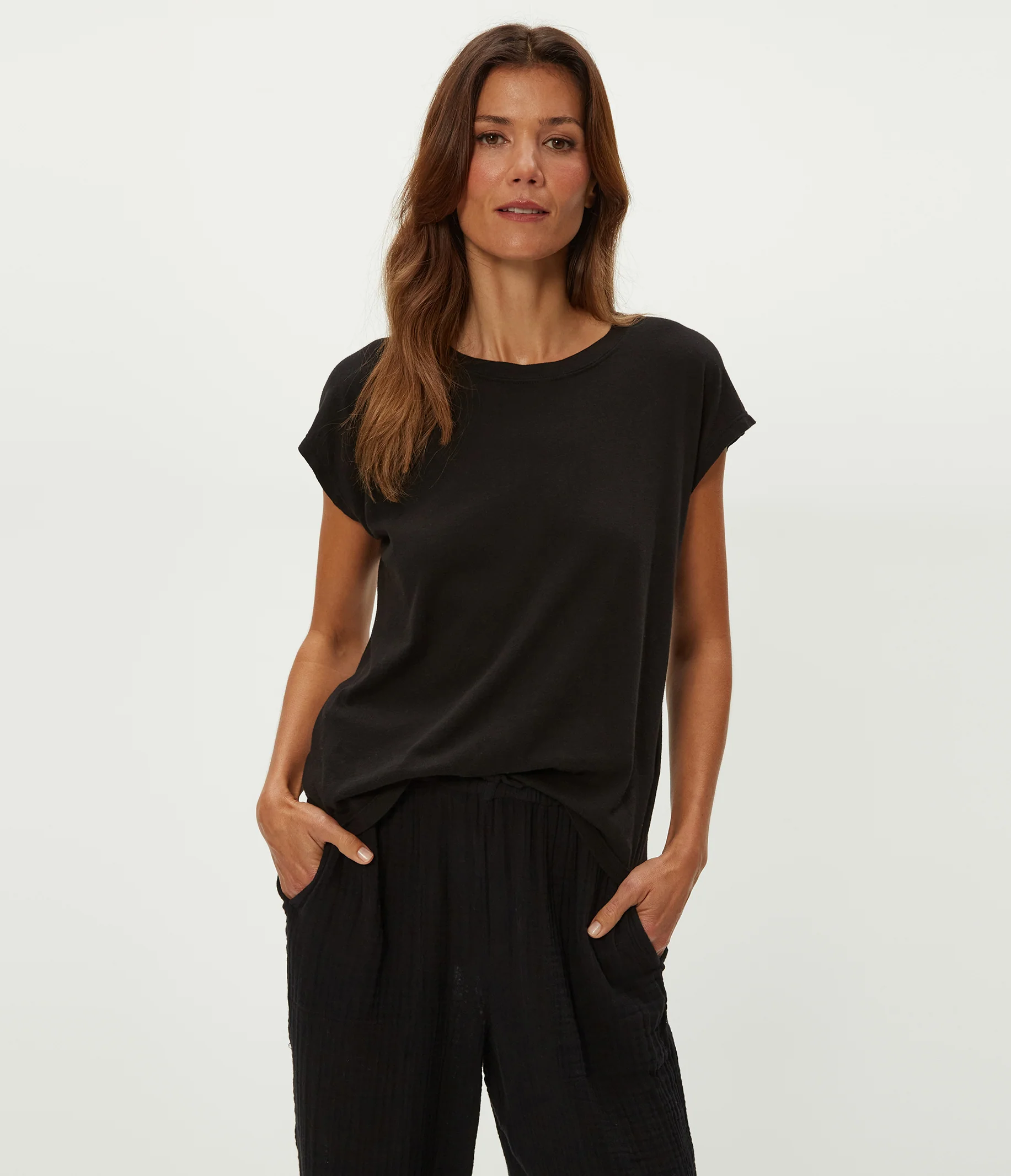 Bryanna Extended Shoulder Tee - Image 5