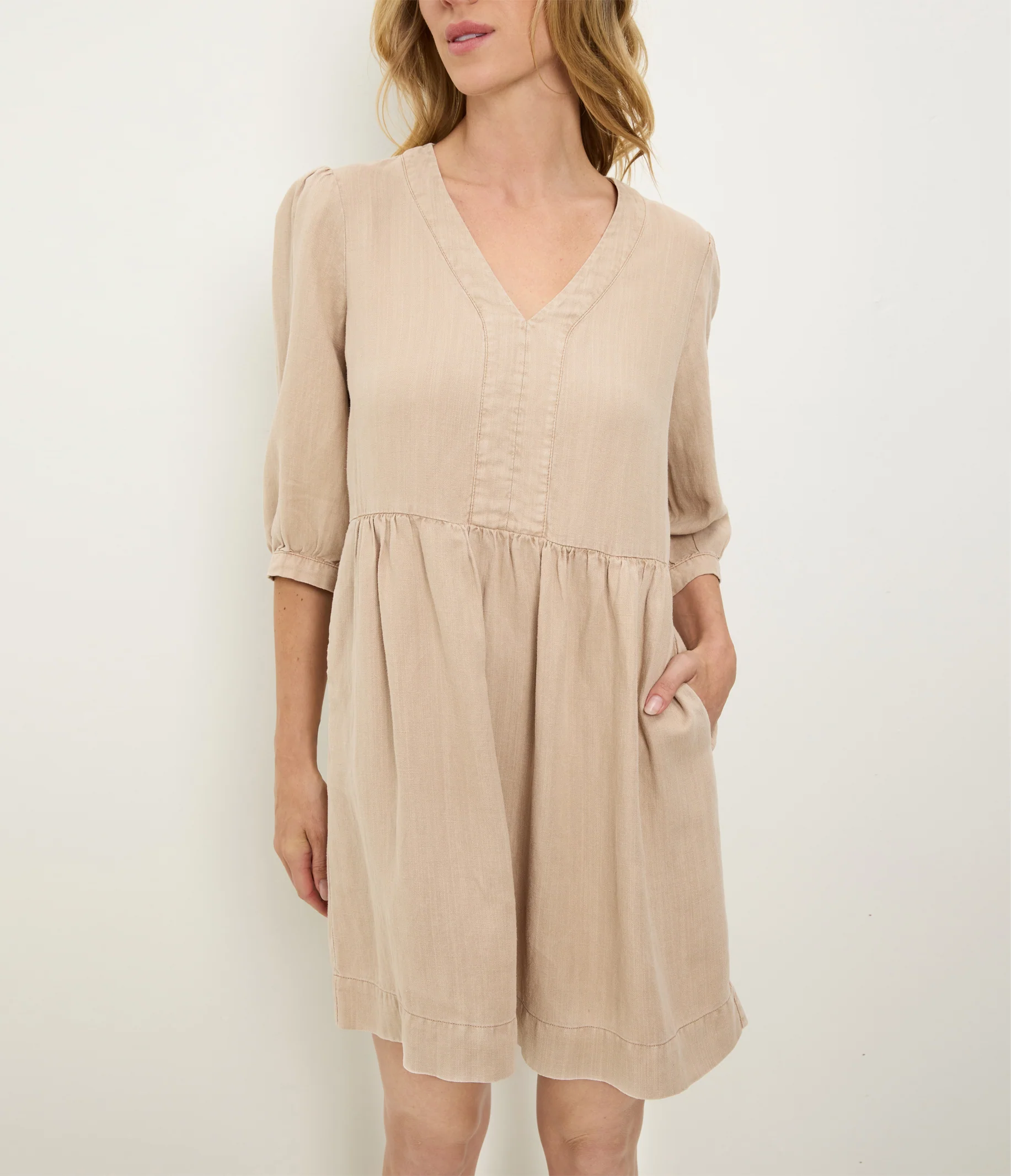 Brielle Linen Mini Dress - Image 11