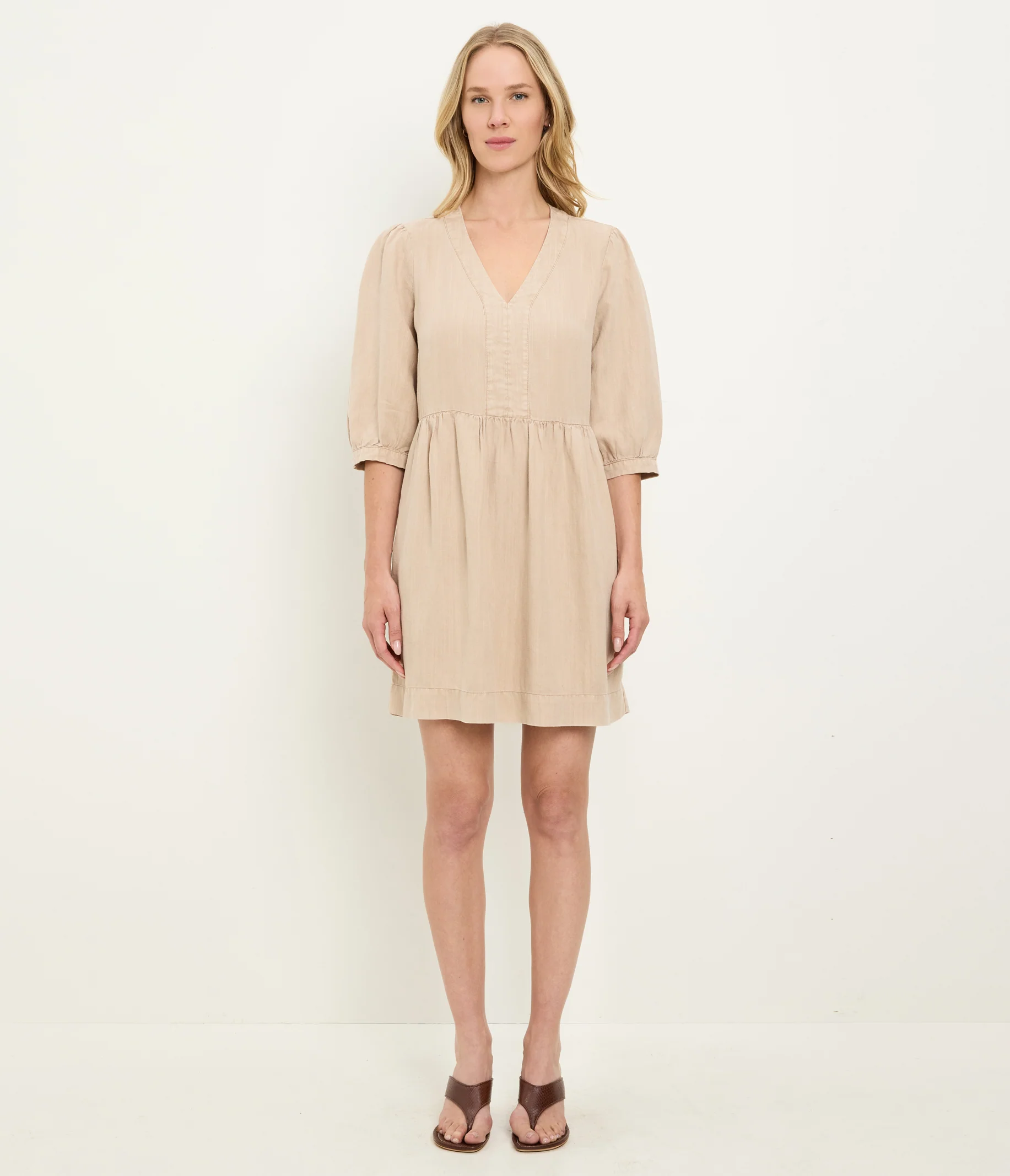 Brielle Linen Mini Dress - Image 12