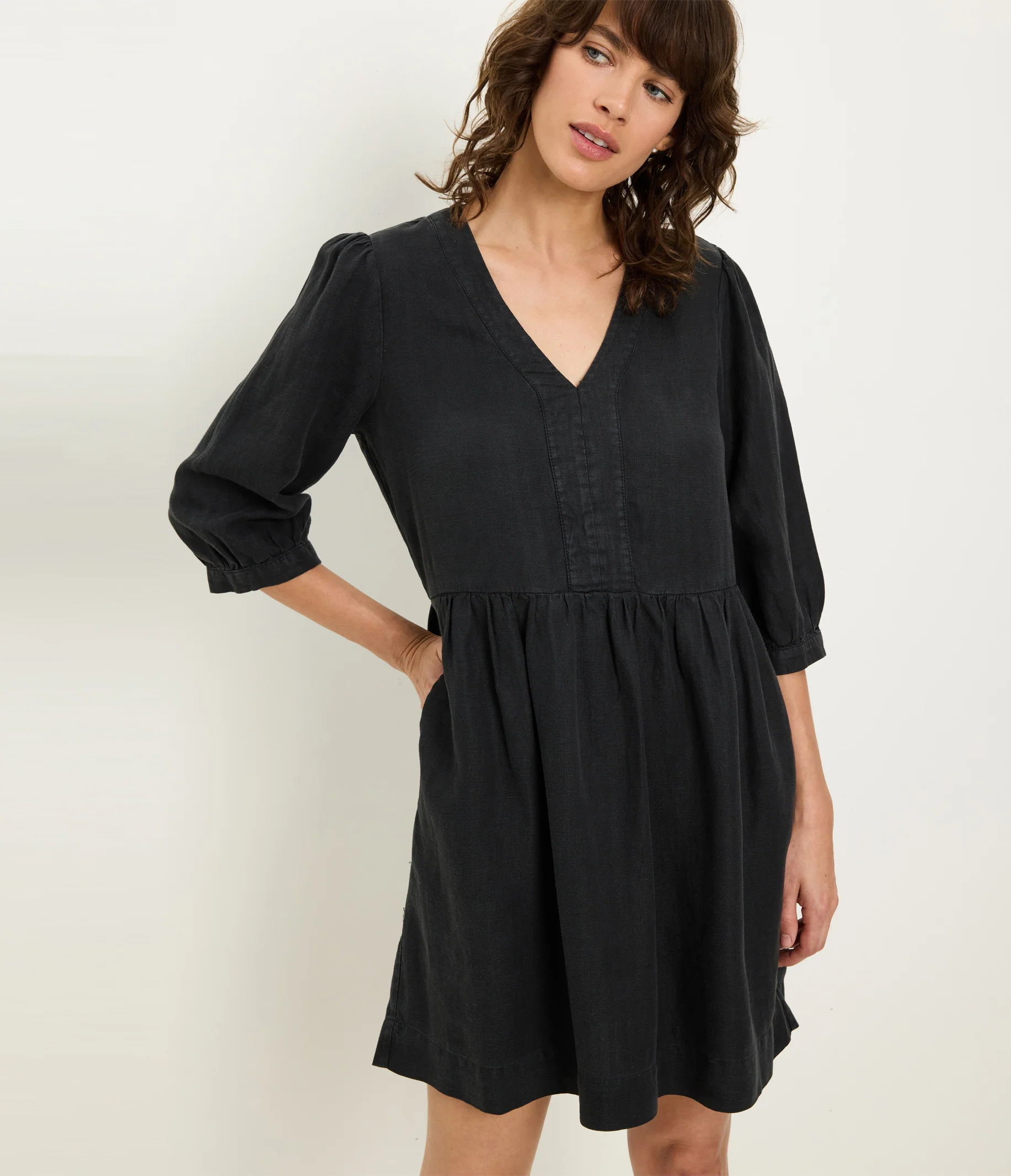 Brielle Linen Mini Dress - Image 15