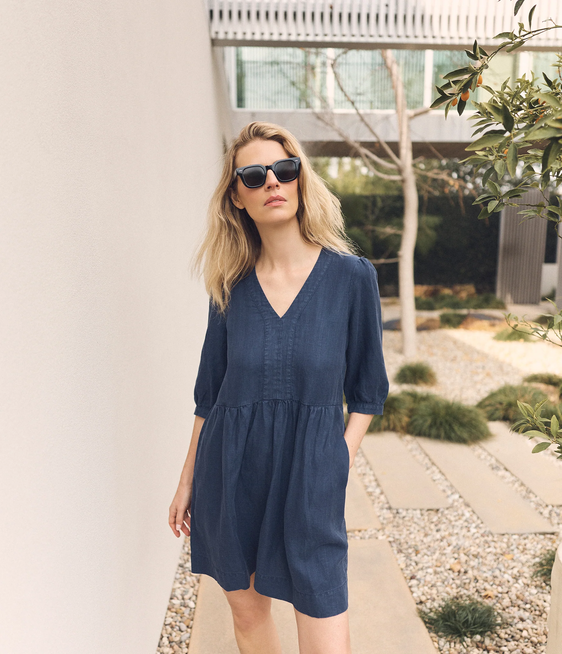 Brielle Linen Mini Dress - Image 20