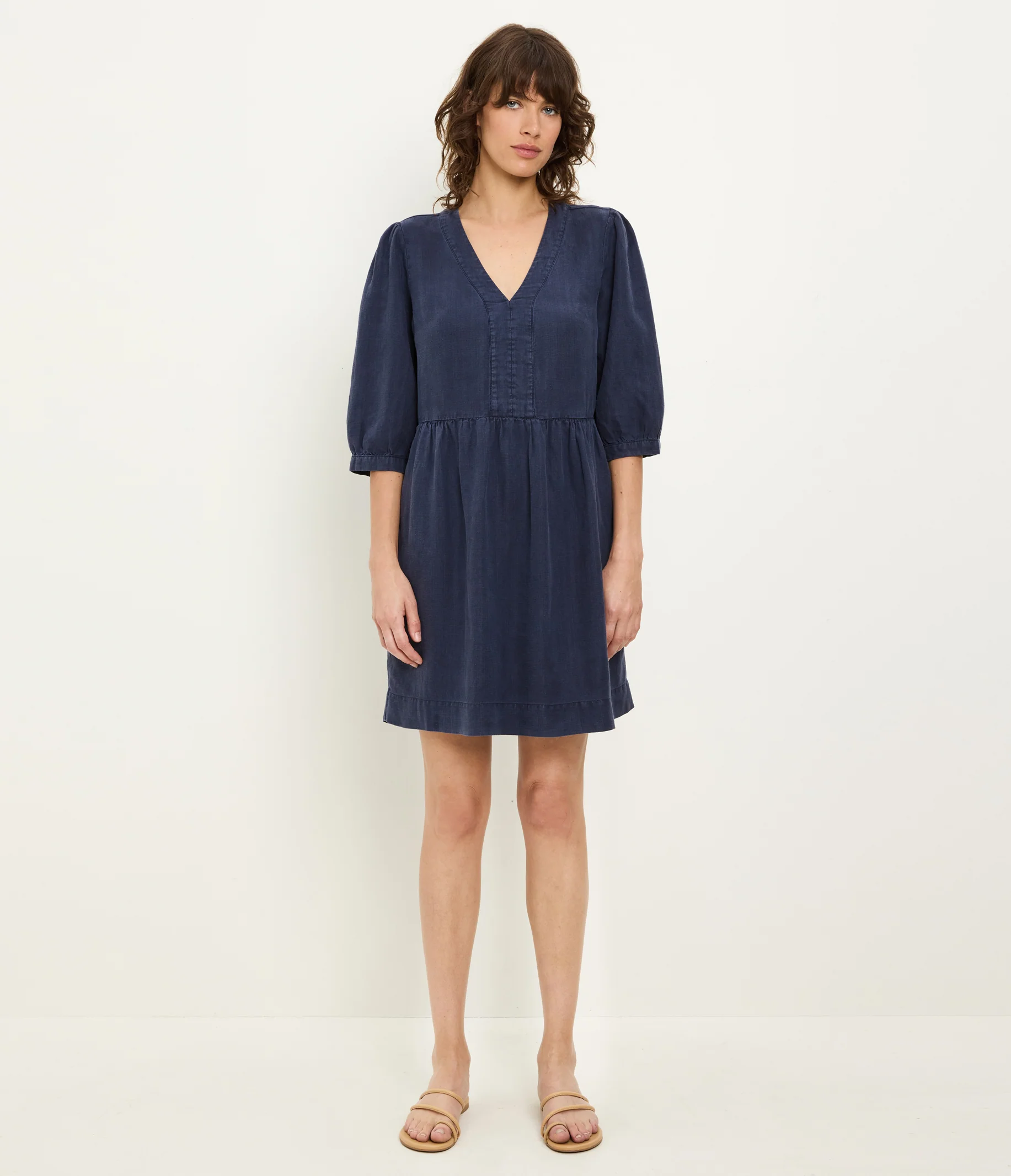Brielle Linen Mini Dress - Image 3