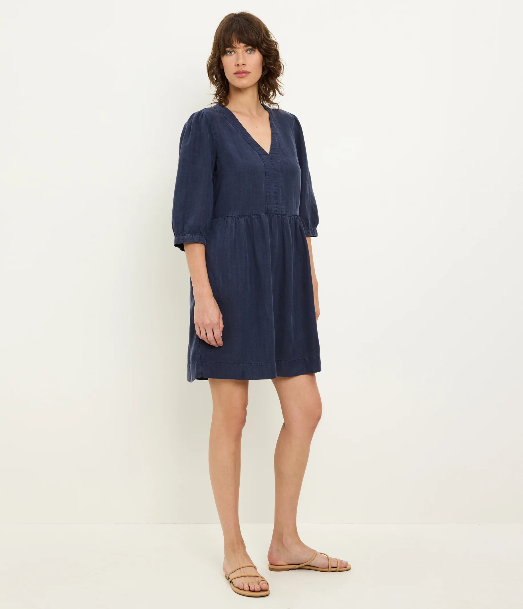 Brielle Linen Mini Dress - Image 4