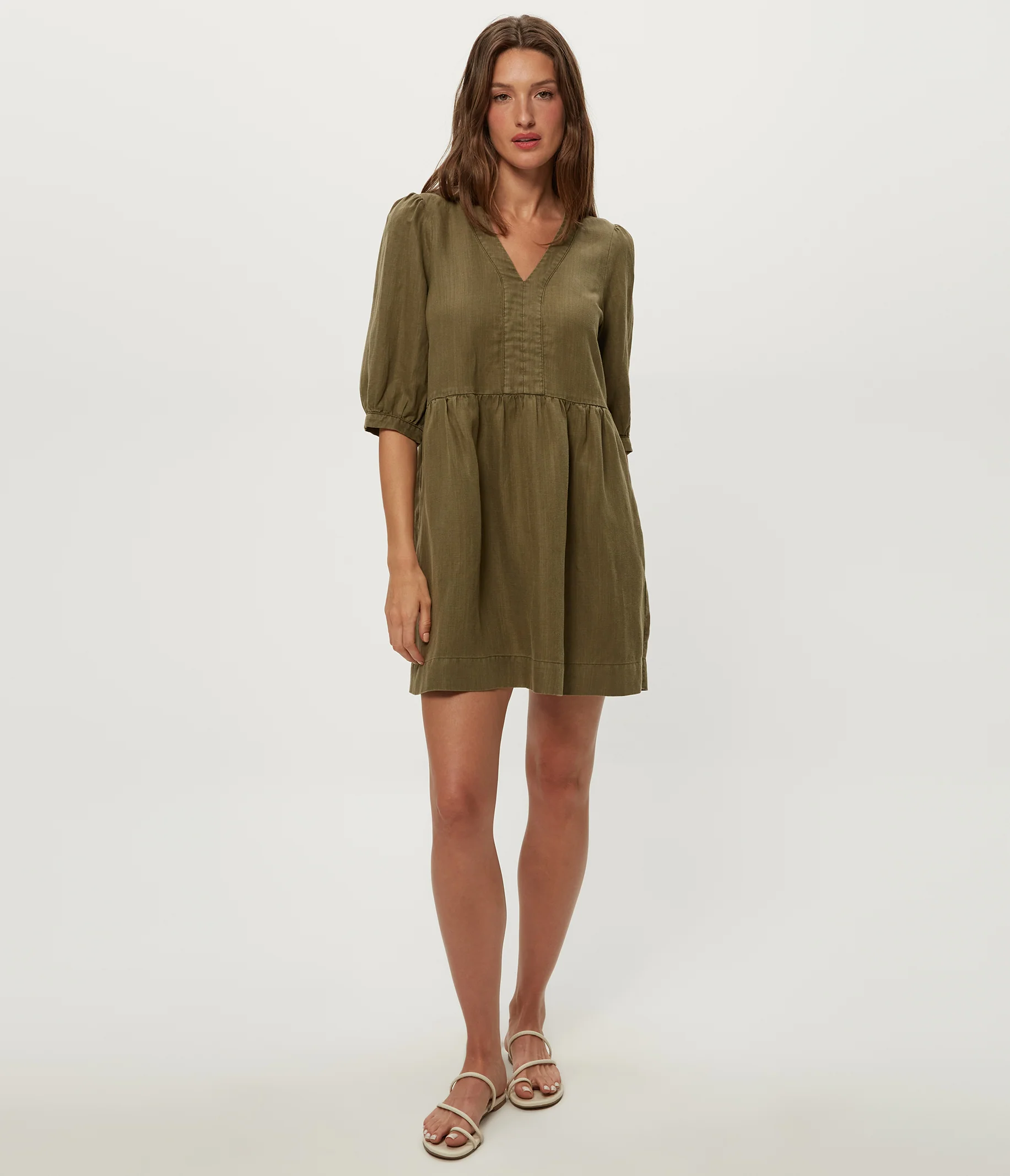 Brielle Linen Mini Dress - Image 7