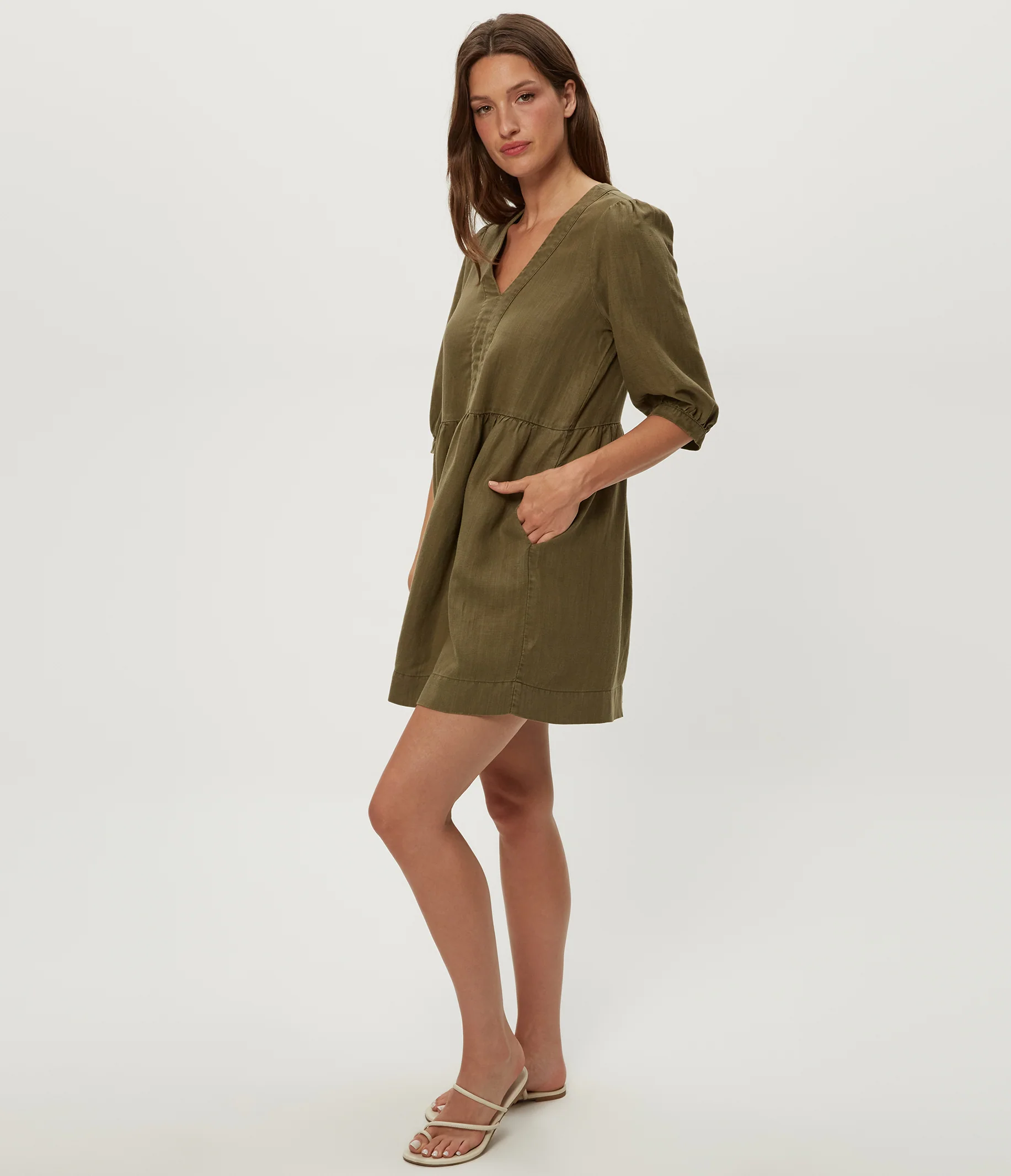 Brielle Linen Mini Dress - Image 8