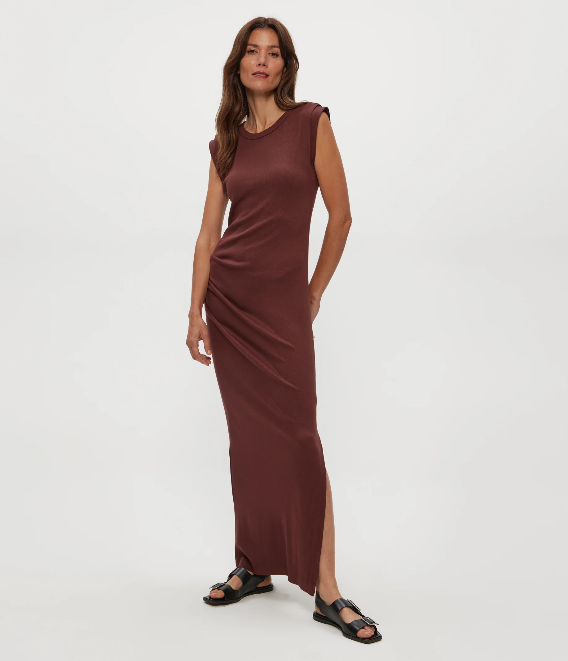 Calliope Power Shoulder Maxi Dress - Image 10