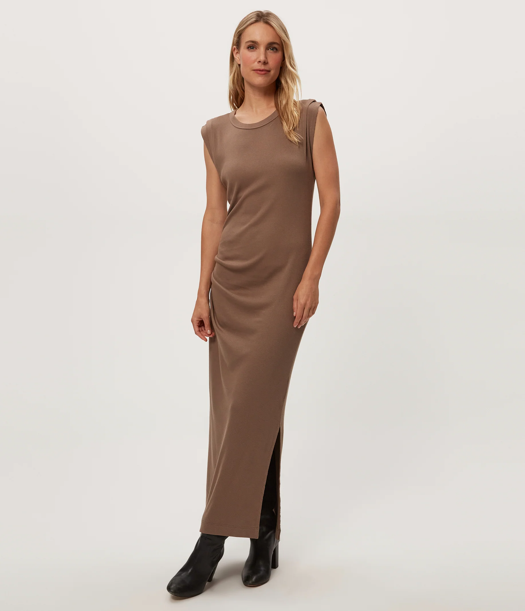 Calliope Power Shoulder Maxi Dress - Image 13
