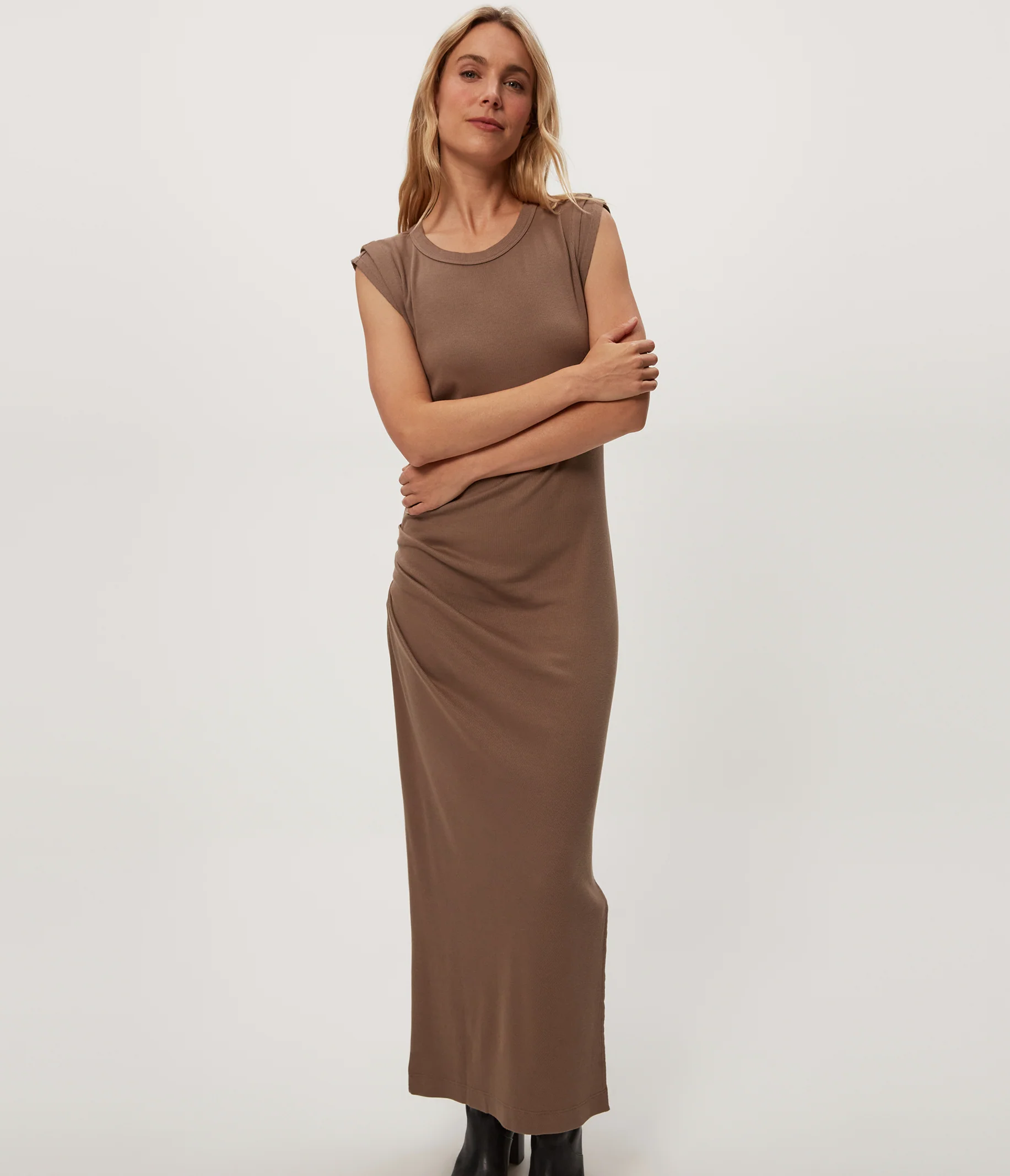 Calliope Power Shoulder Maxi Dress - Image 14