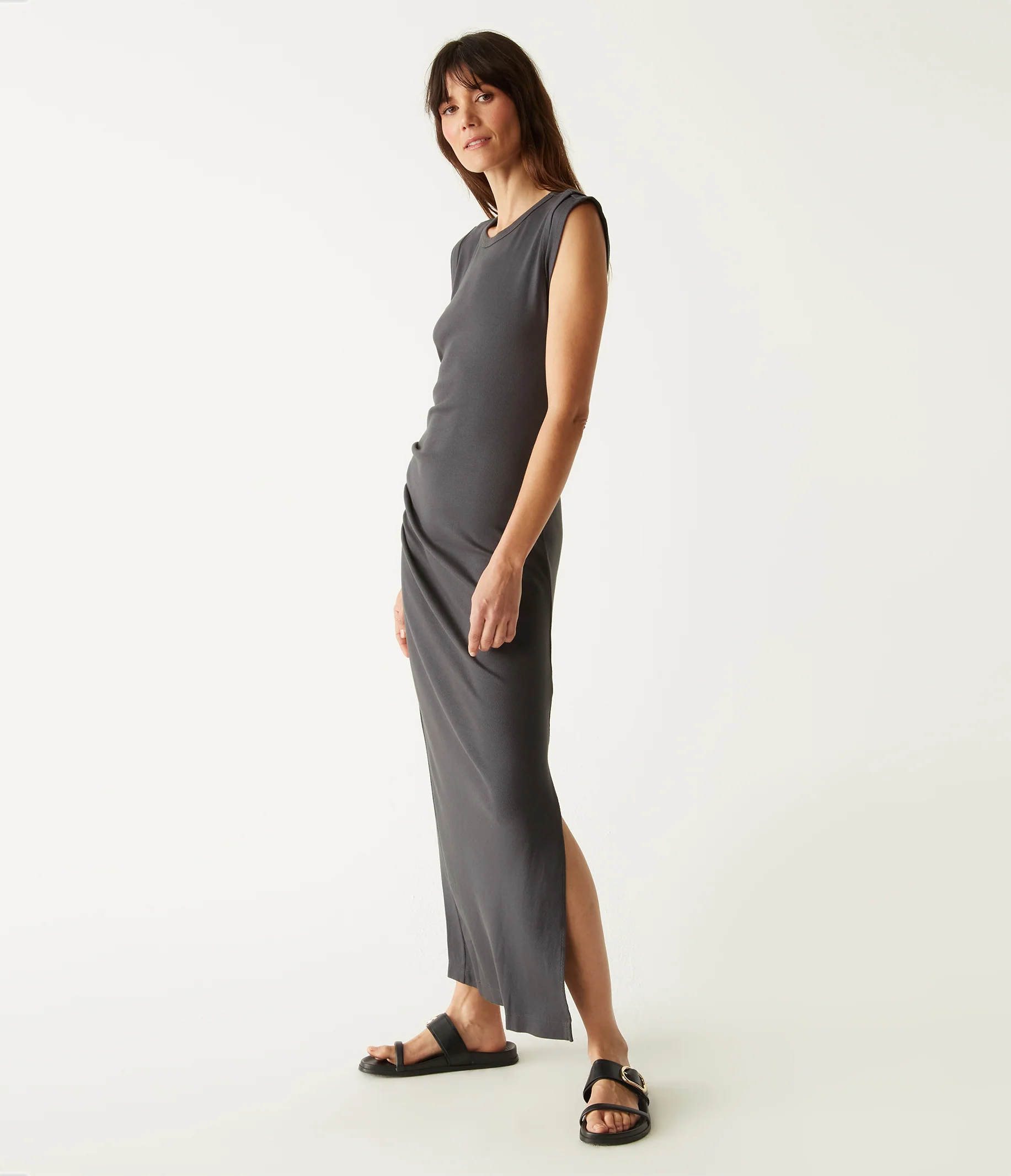 Calliope Power Shoulder Maxi Dress - Image 53
