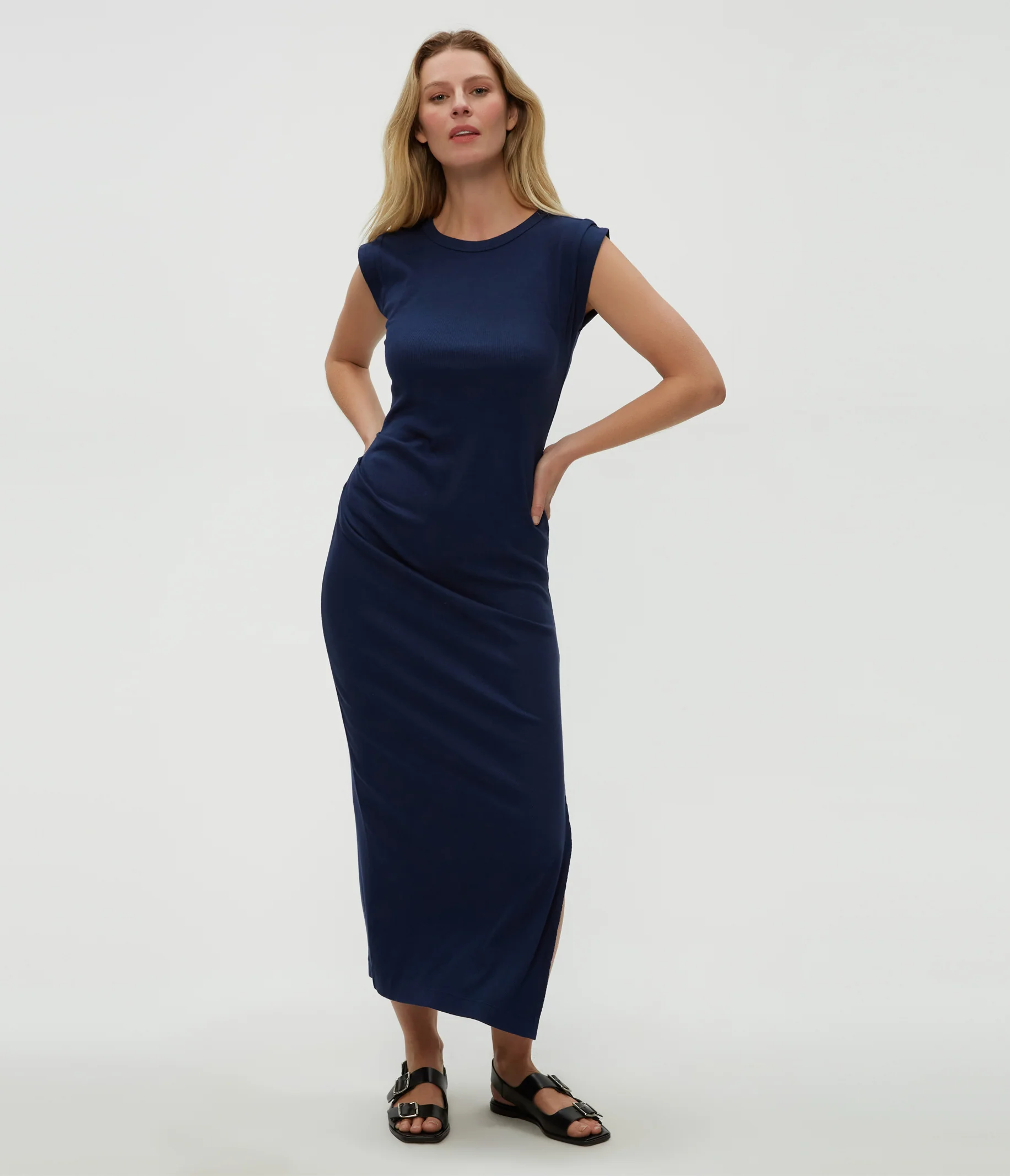 Calliope Power Shoulder Maxi Dress - Image 6