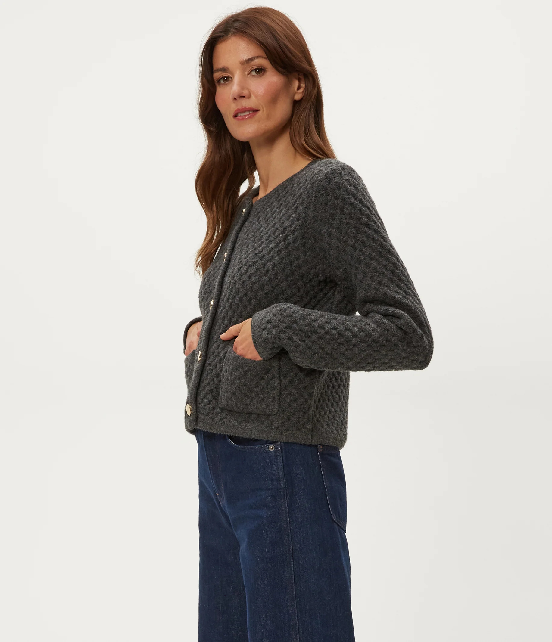 Cera Honeycomb Stitch Cardigan - Image 15