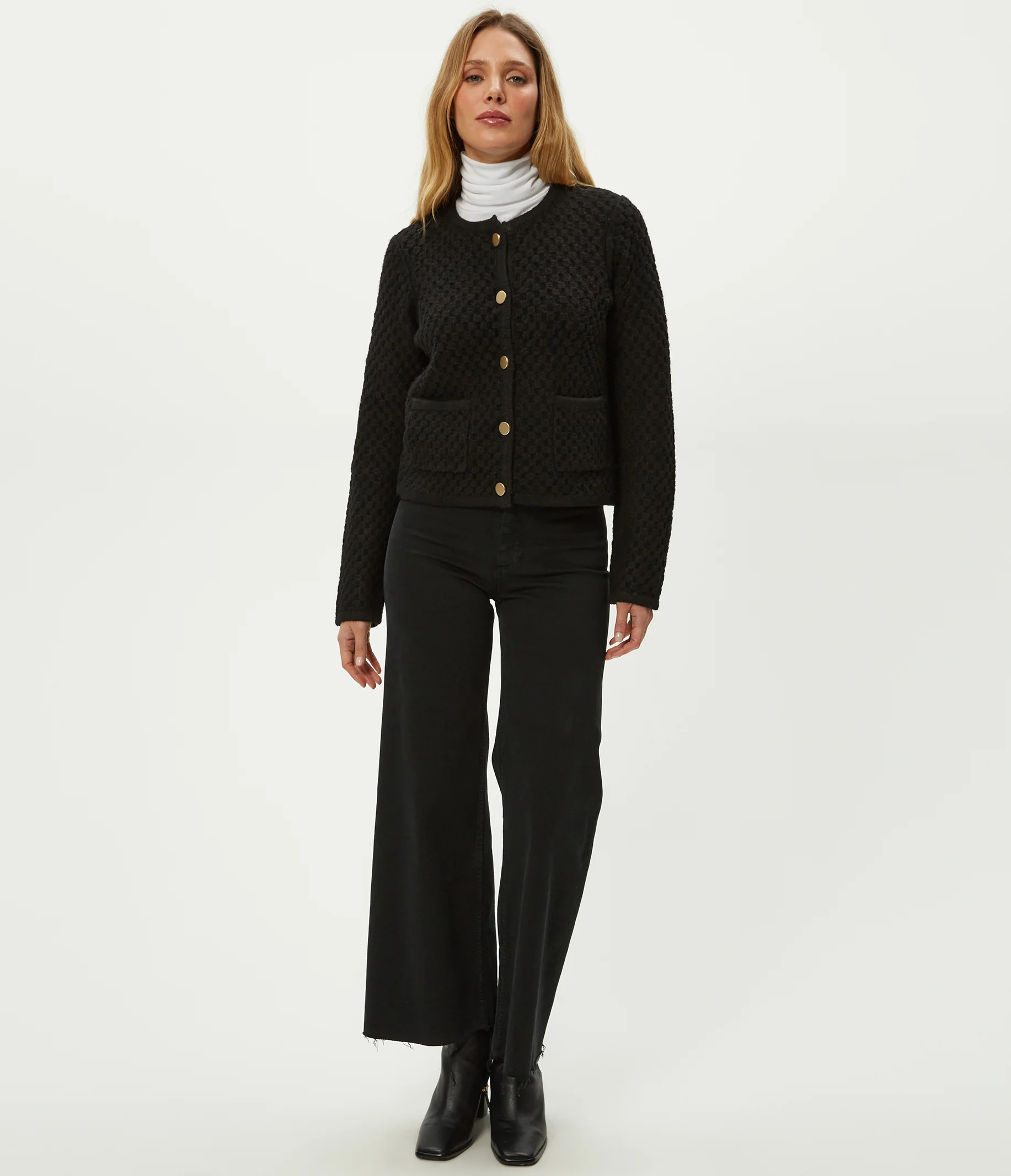 Cera Honeycomb Stitch Cardigan - Image 2