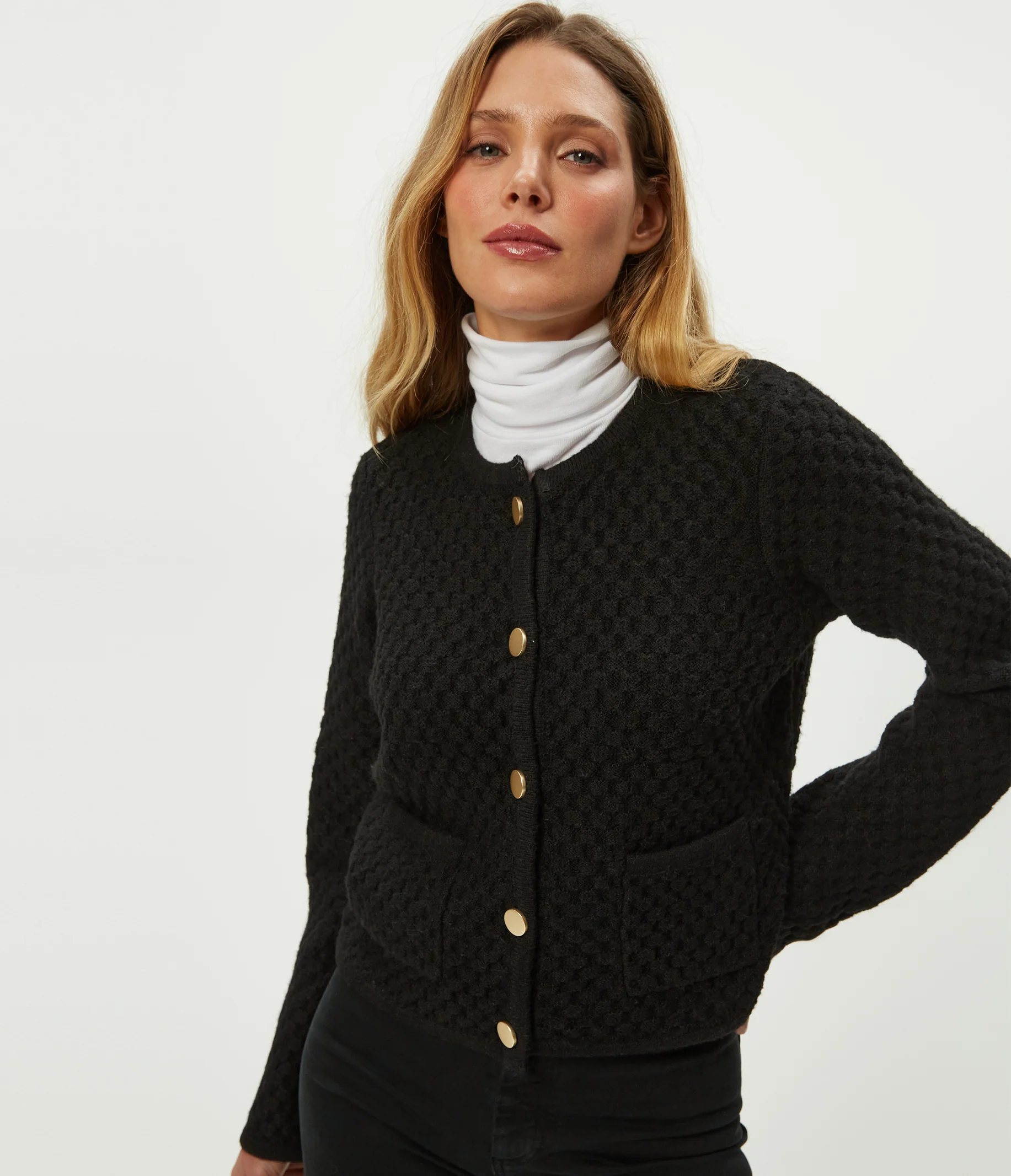 Cera Honeycomb Stitch Cardigan - Image 3