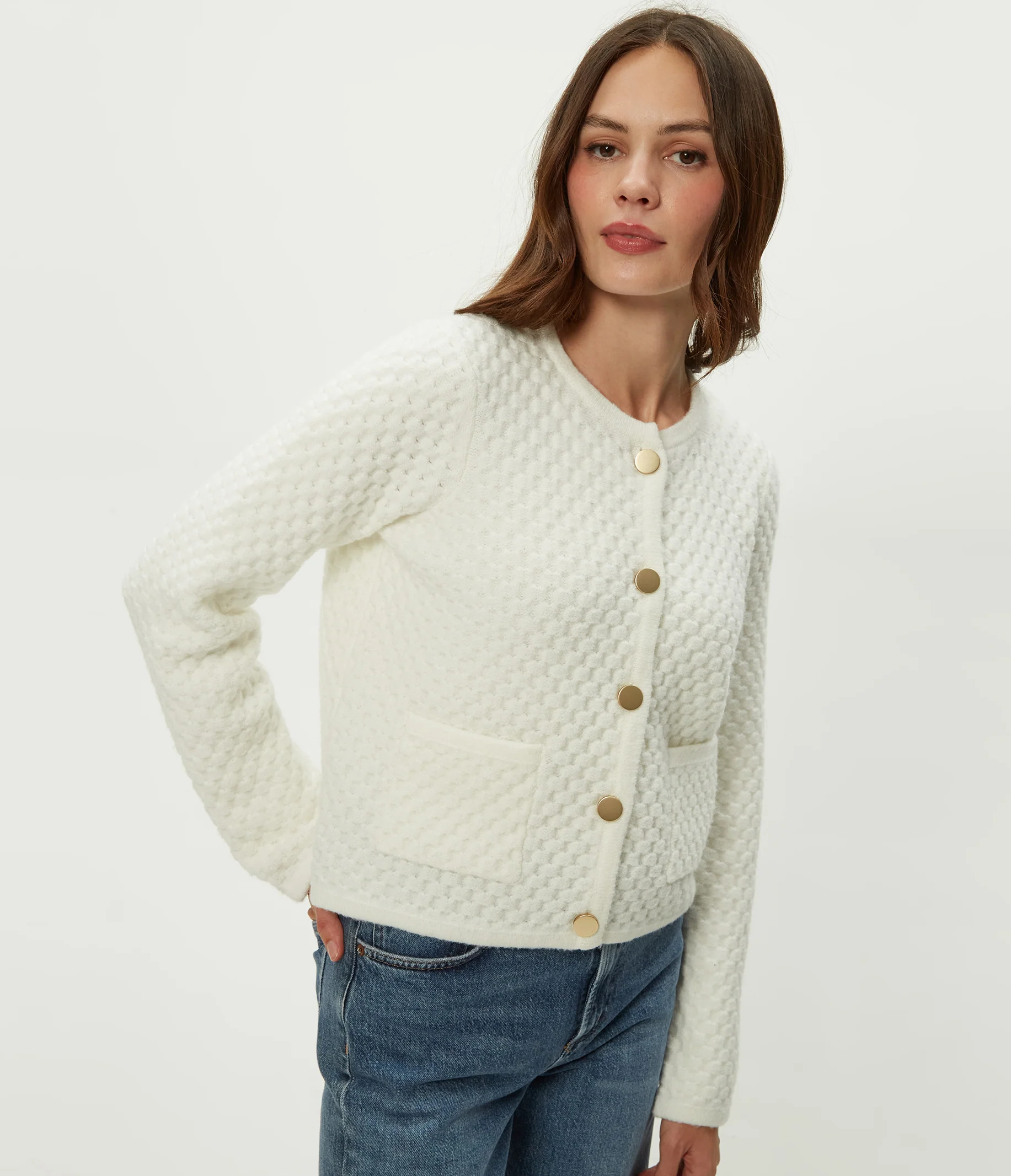 Cera Honeycomb Stitch Cardigan - Image 5