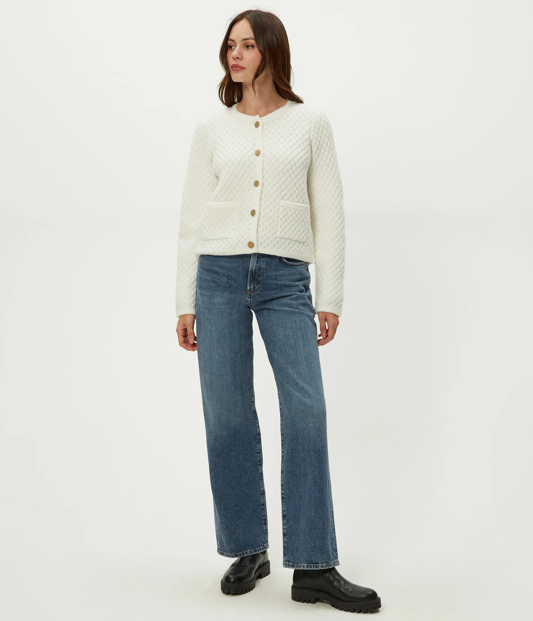 Cera Honeycomb Stitch Cardigan - Image 6