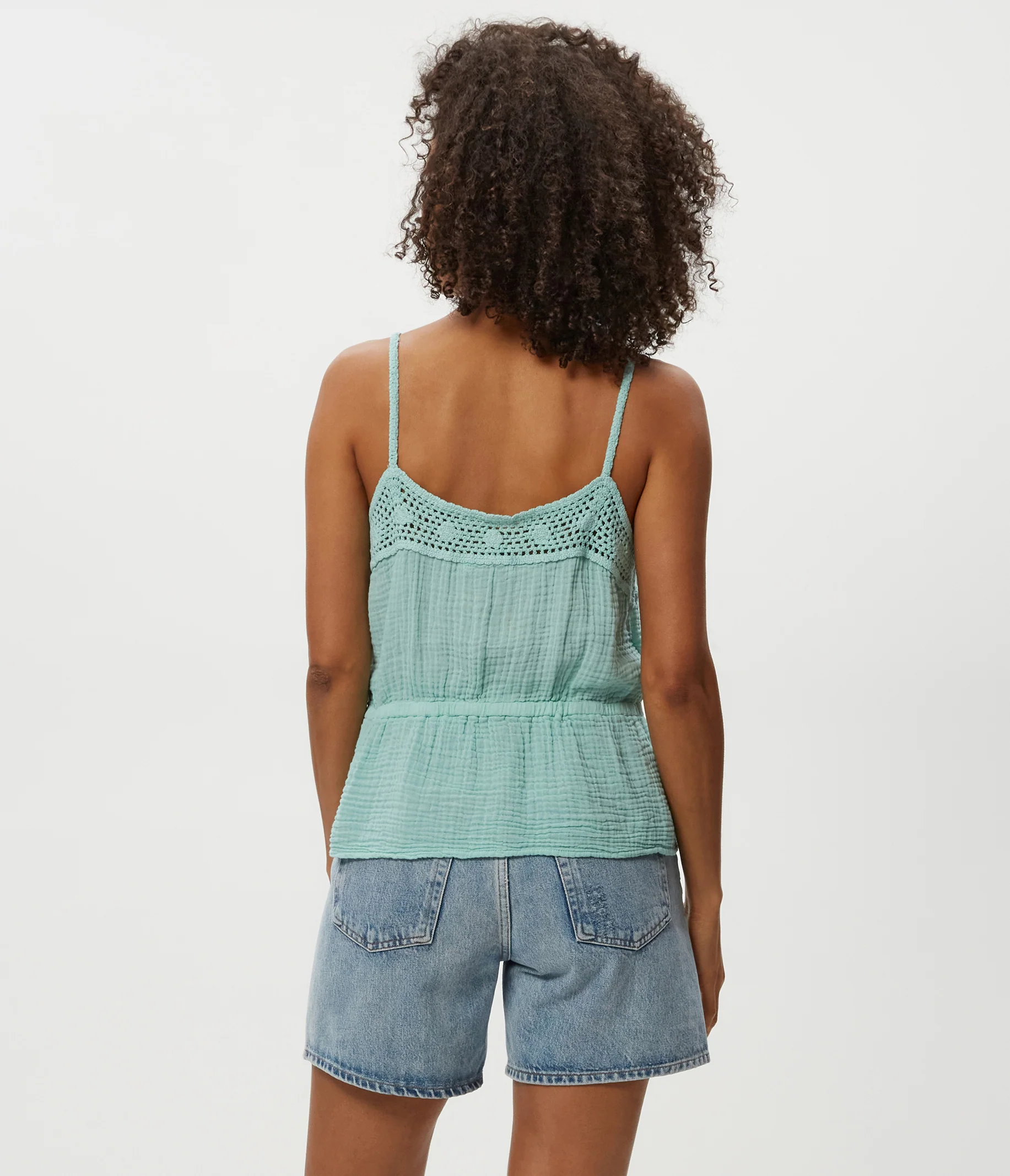 Dahlia Crochet Trim Waist Tie Tank - Image 12