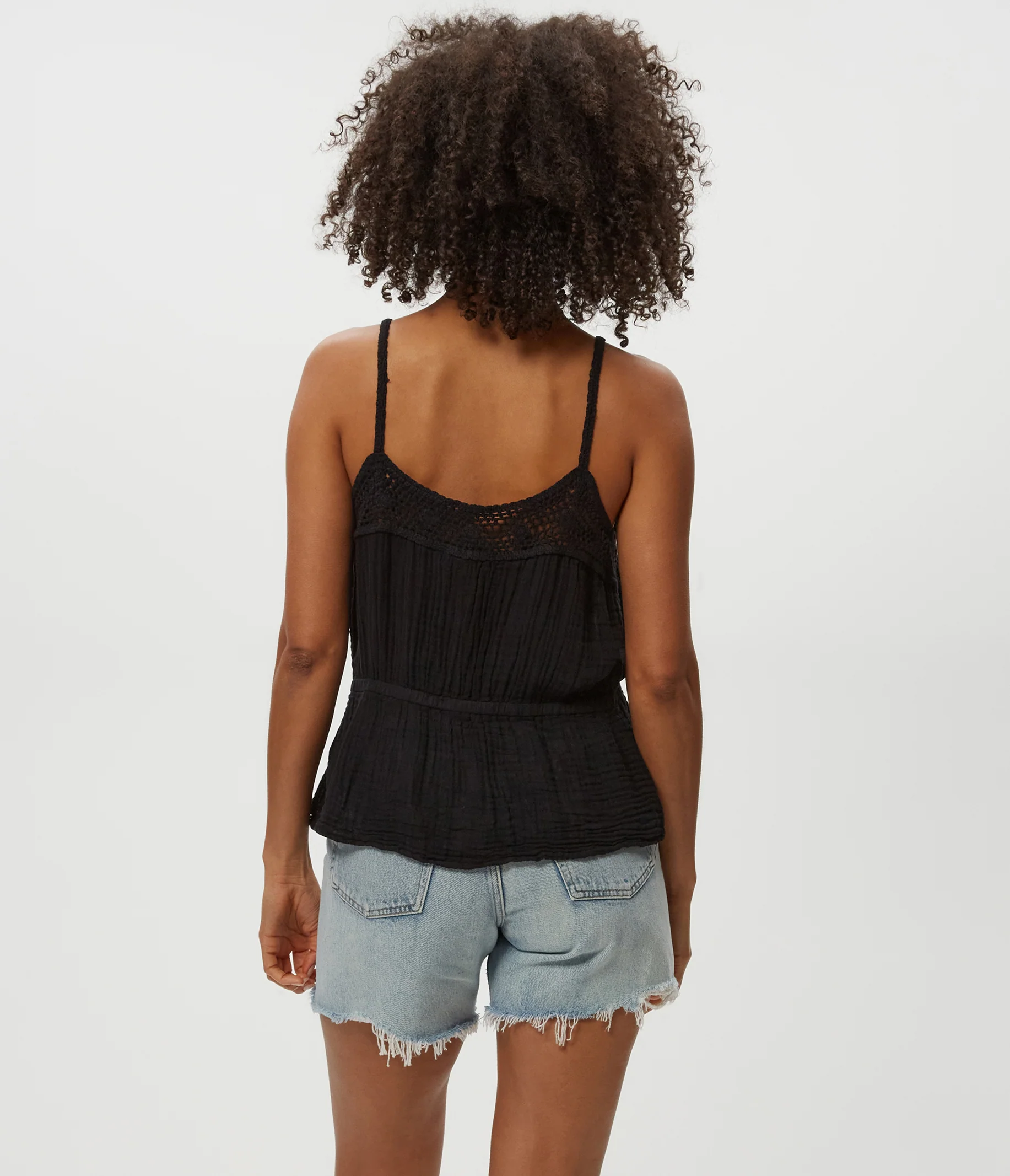 Dahlia Crochet Trim Waist Tie Tank - Image 8