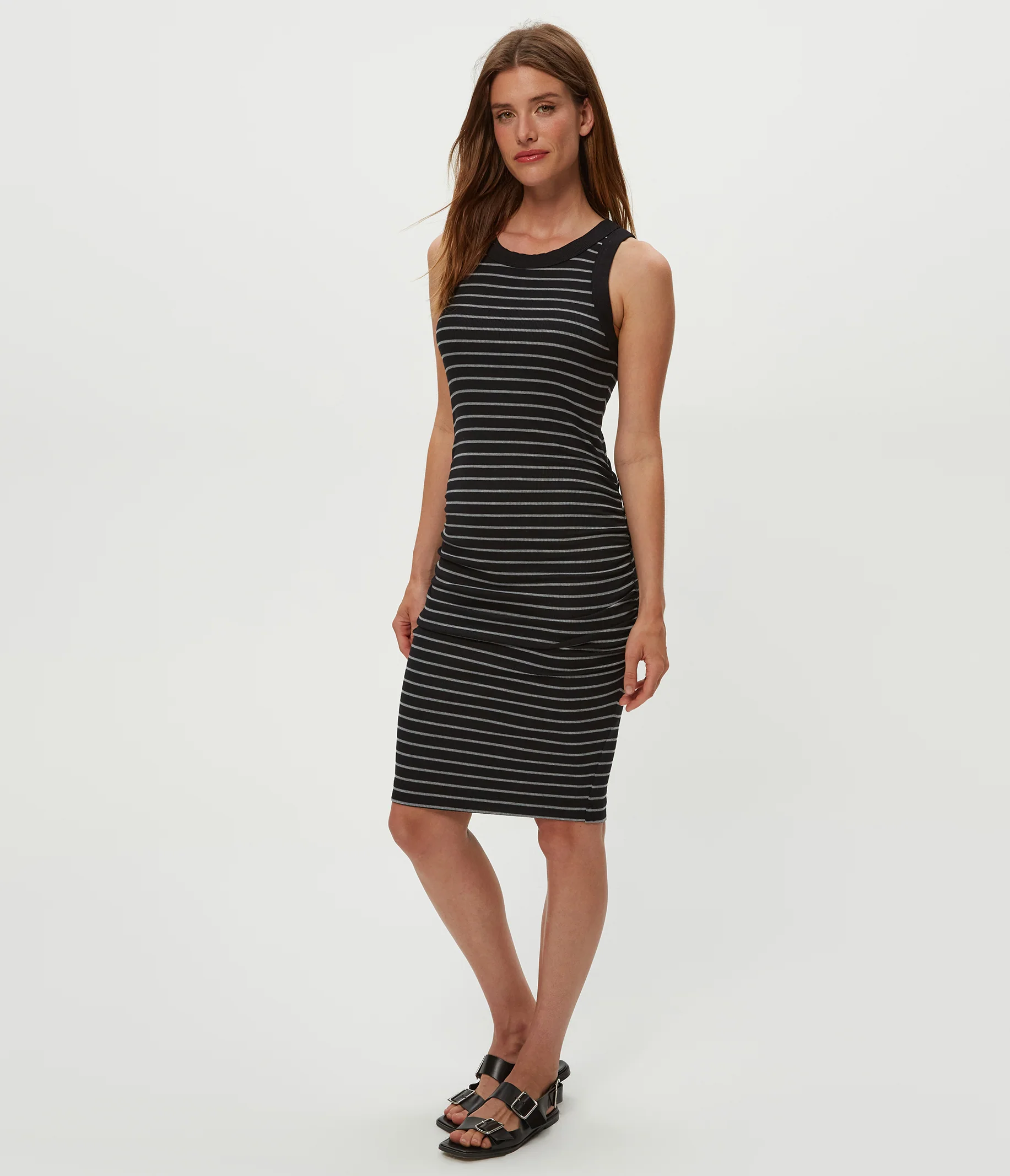 Demi Striped Ribbed Dress - Image 23