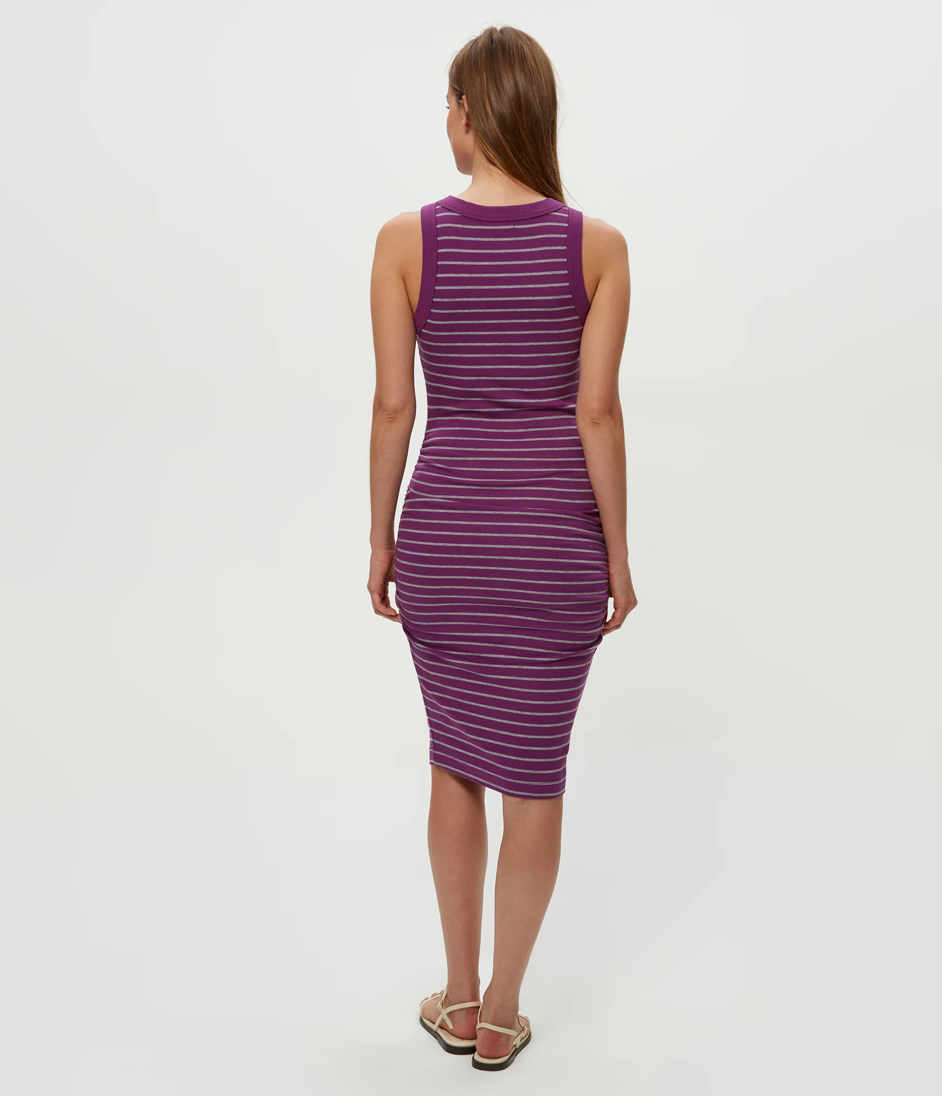 Demi Striped Ribbed Dress - Image 8