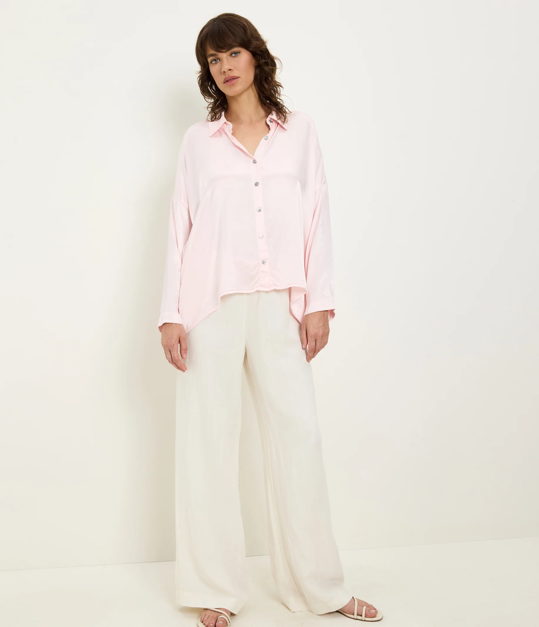 Devin Satin Button Down - Image 11