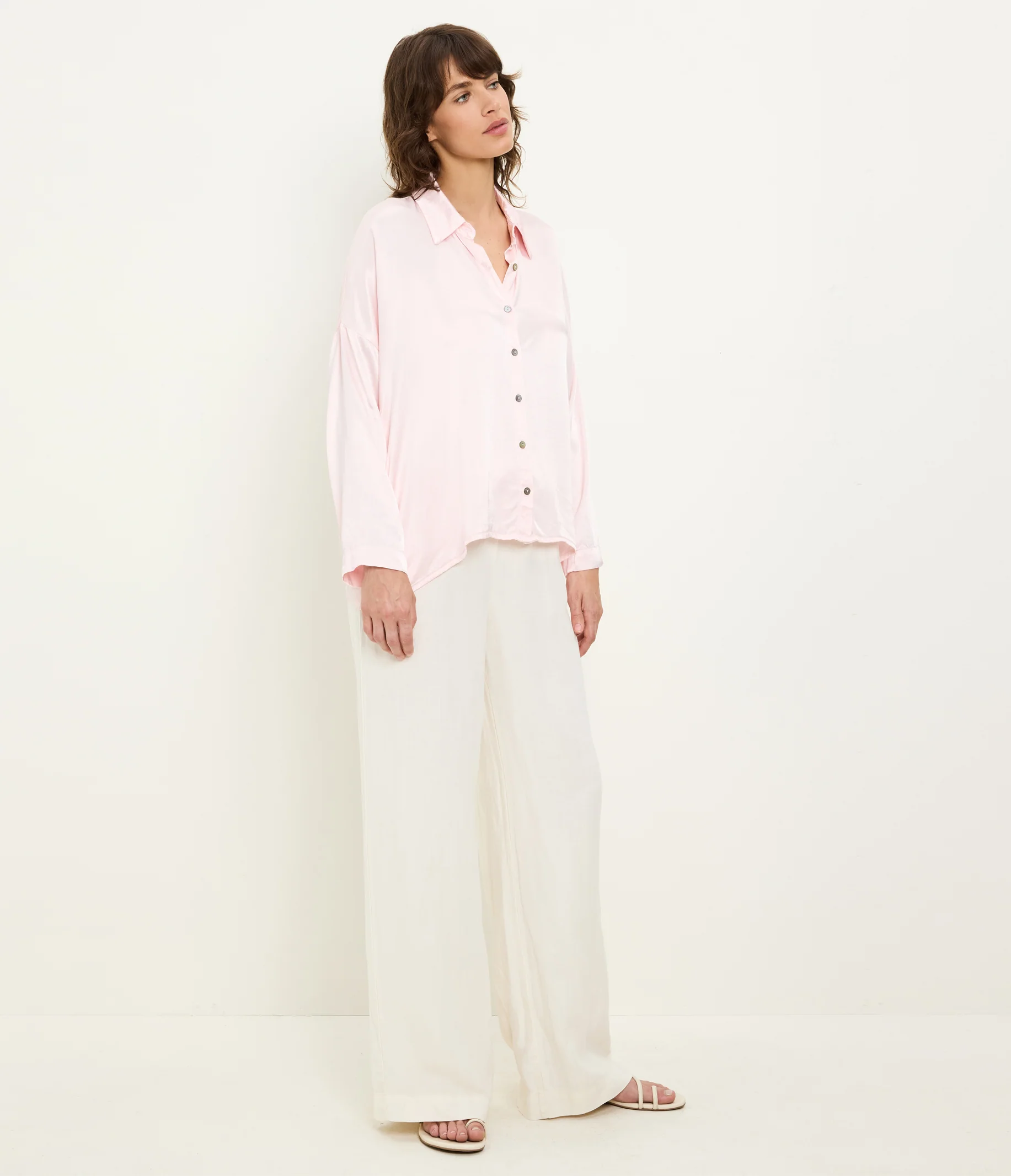 Devin Satin Button Down - Image 14