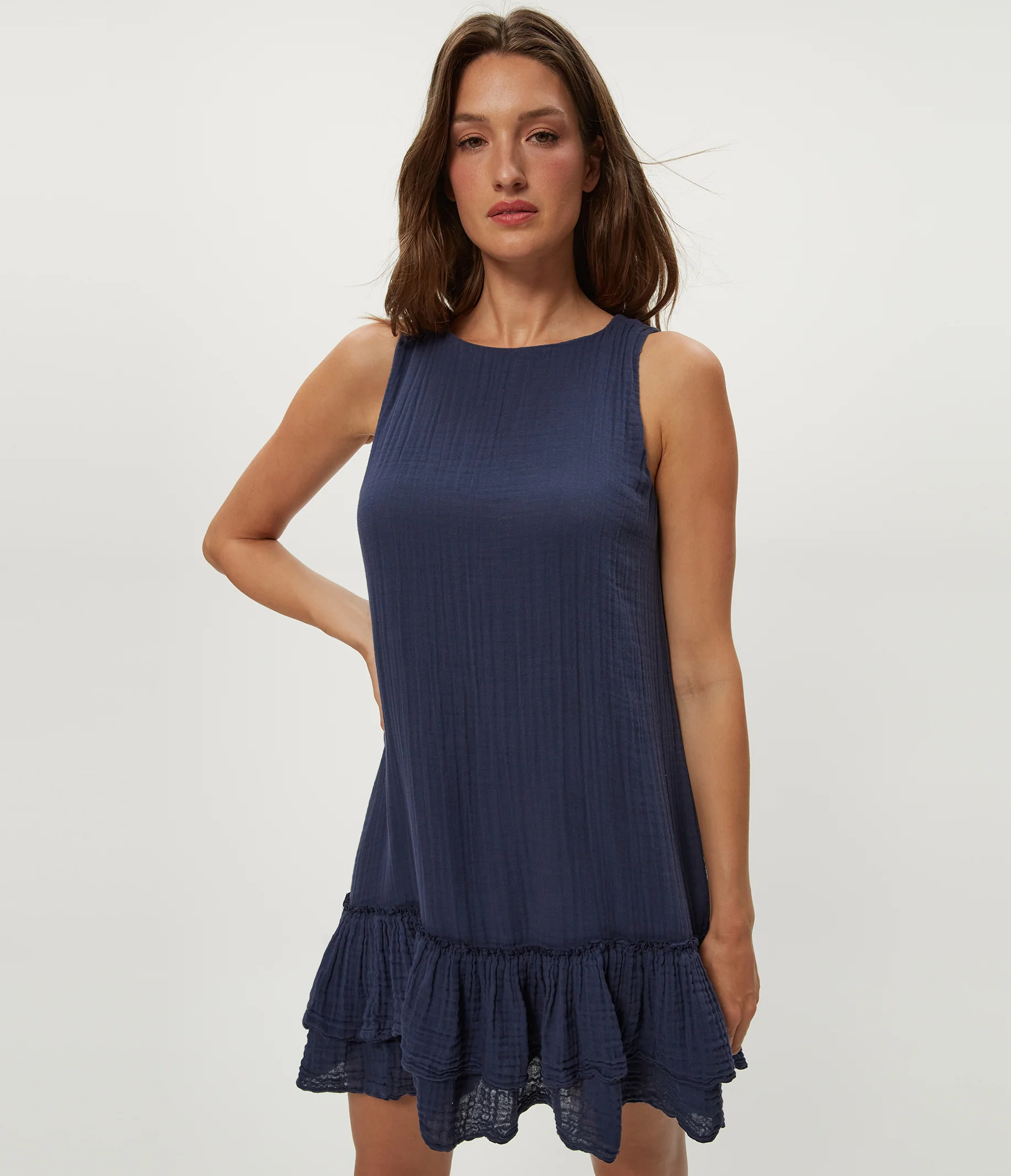 Dhaliah Ruffle Mini Dress - Image 7