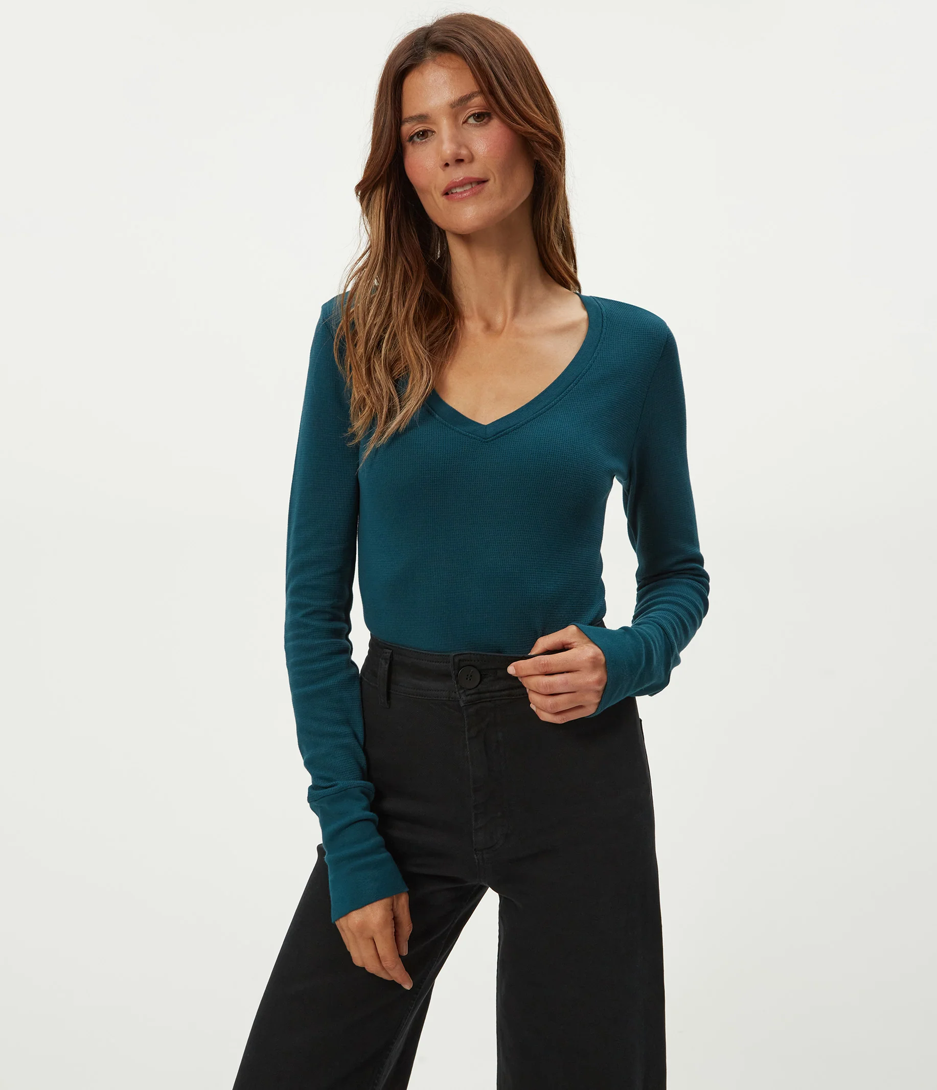 Dinah Thermal V-Neck - Image 19