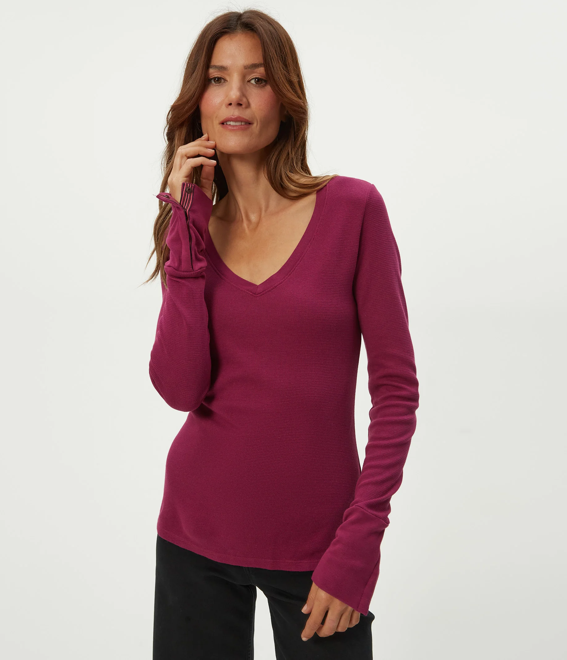 Dinah Thermal V-Neck - Image 24