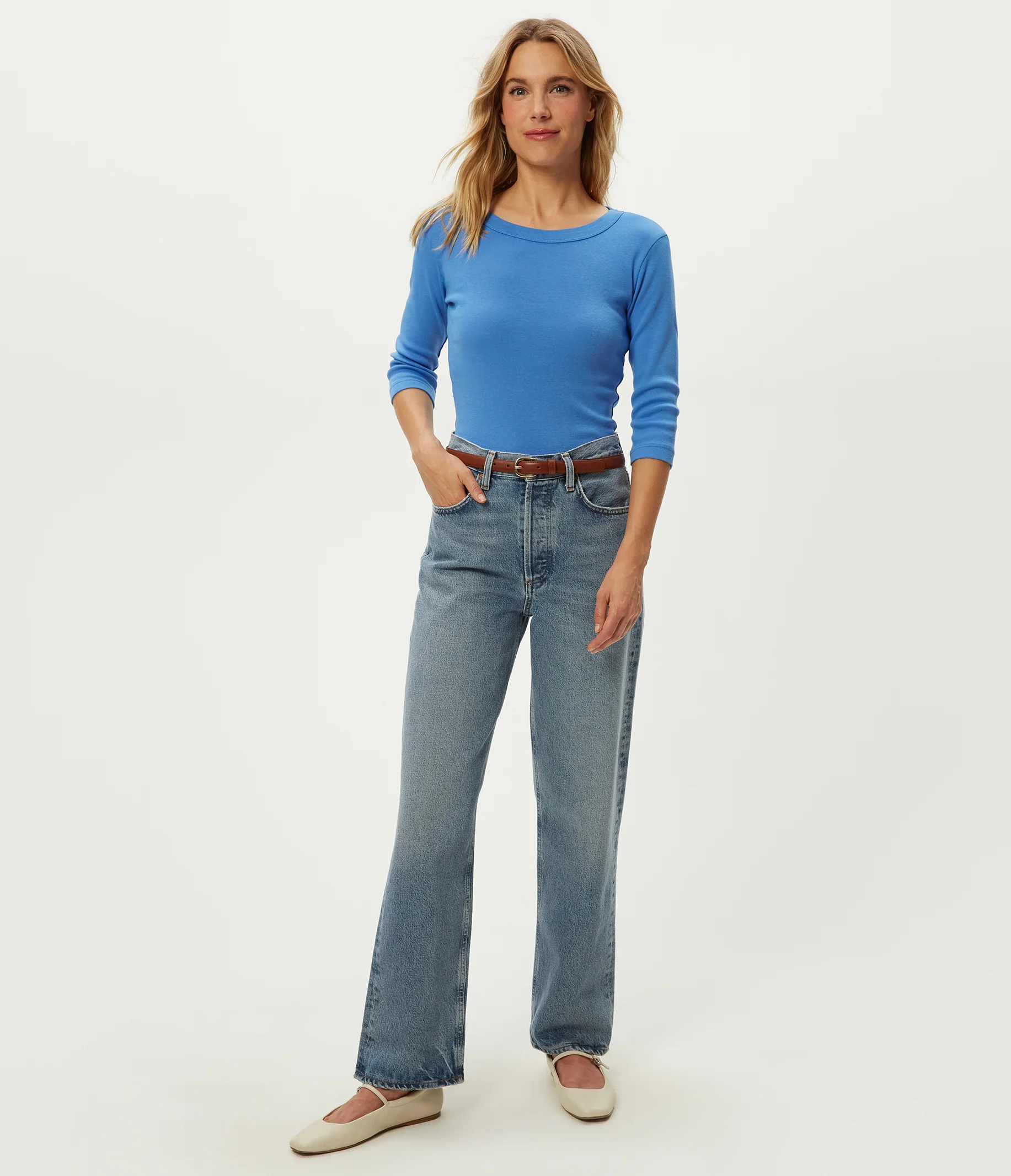 Dot 3/4 Sleeve Tee - Image 15