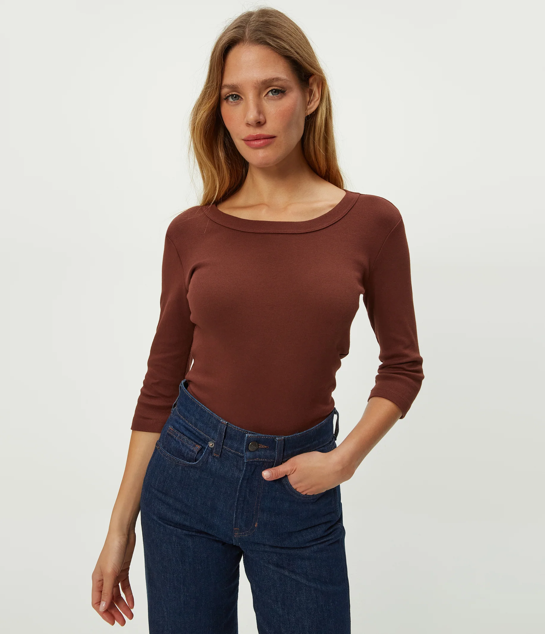 Dot 3/4 Sleeve Tee - Image 34