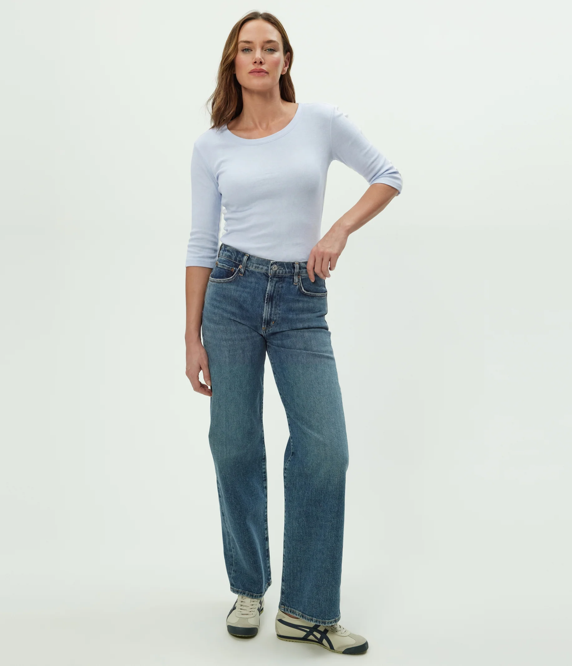 Dot 3/4 Sleeve Tee - Image 83