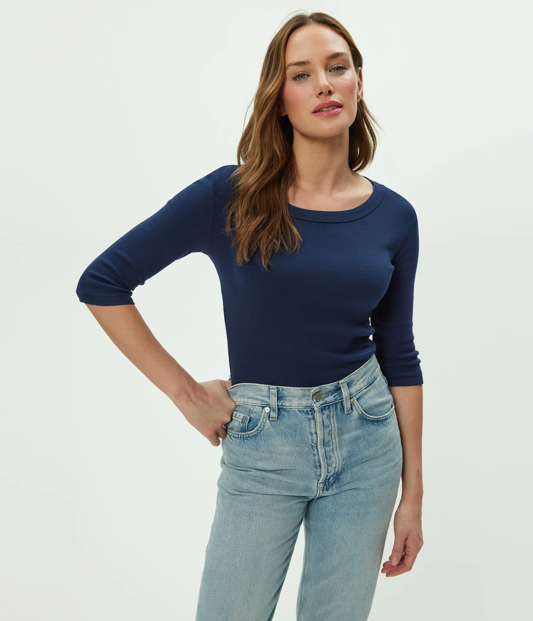 Dot 3/4 Sleeve Tee - Image 92