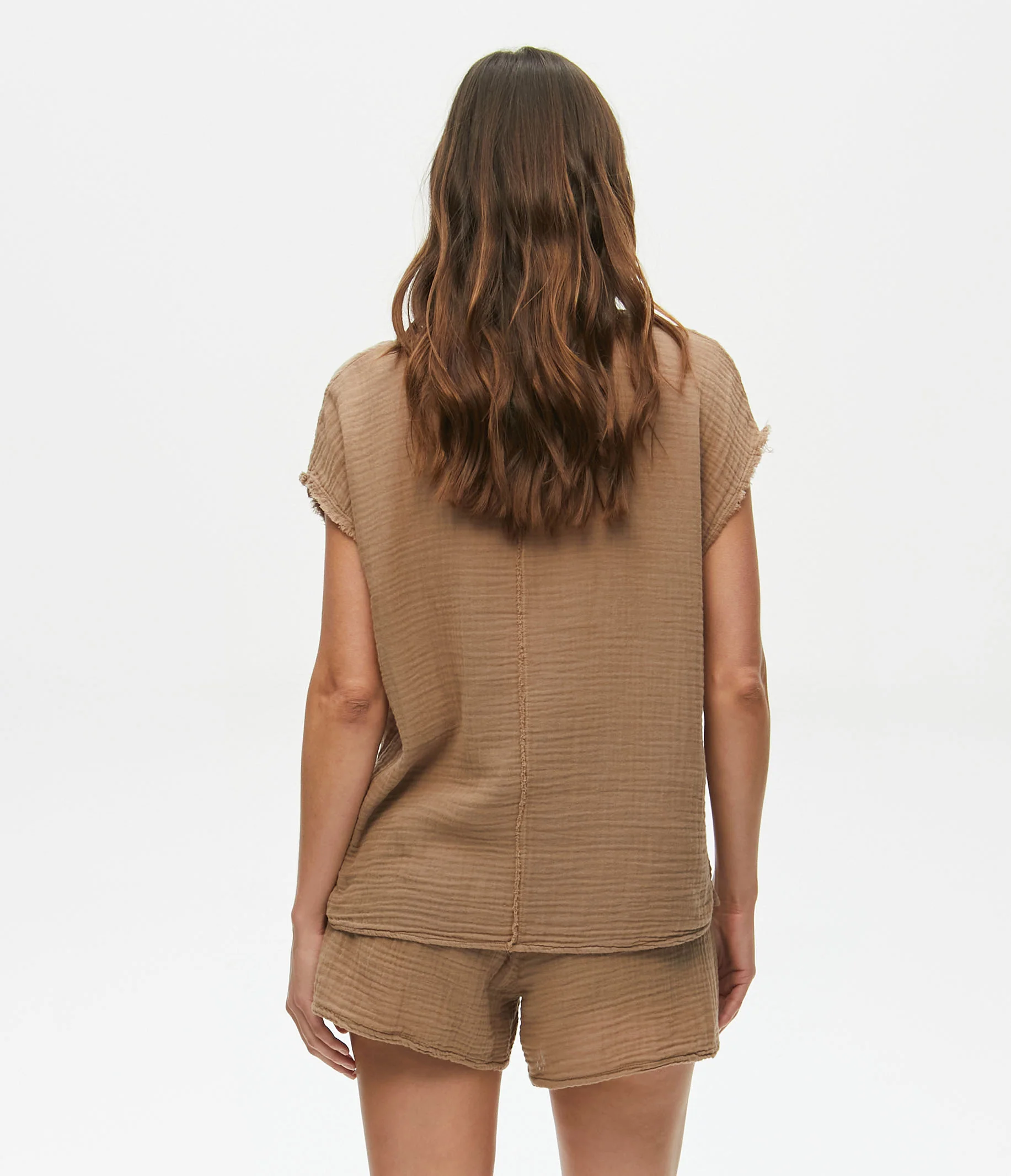 Draya Gauze V-Neck Top - Image 74