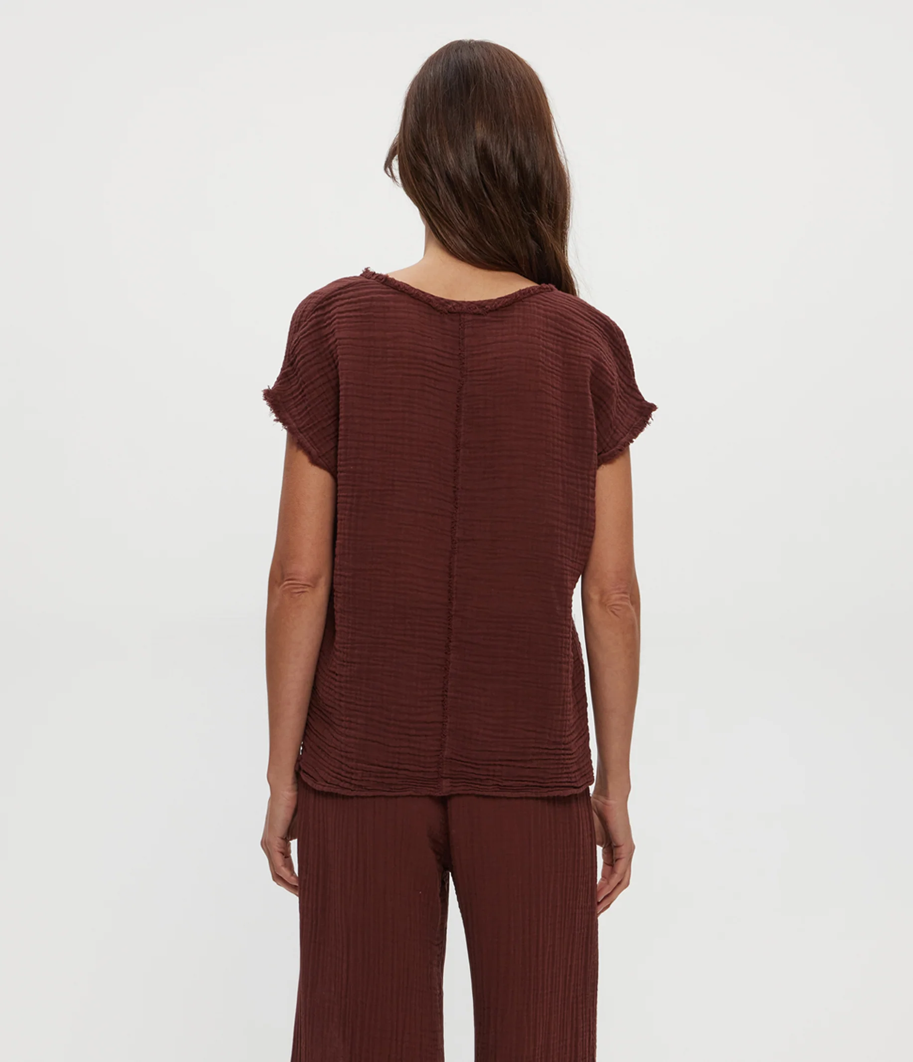 Draya Gauze V-Neck Top - Image 94