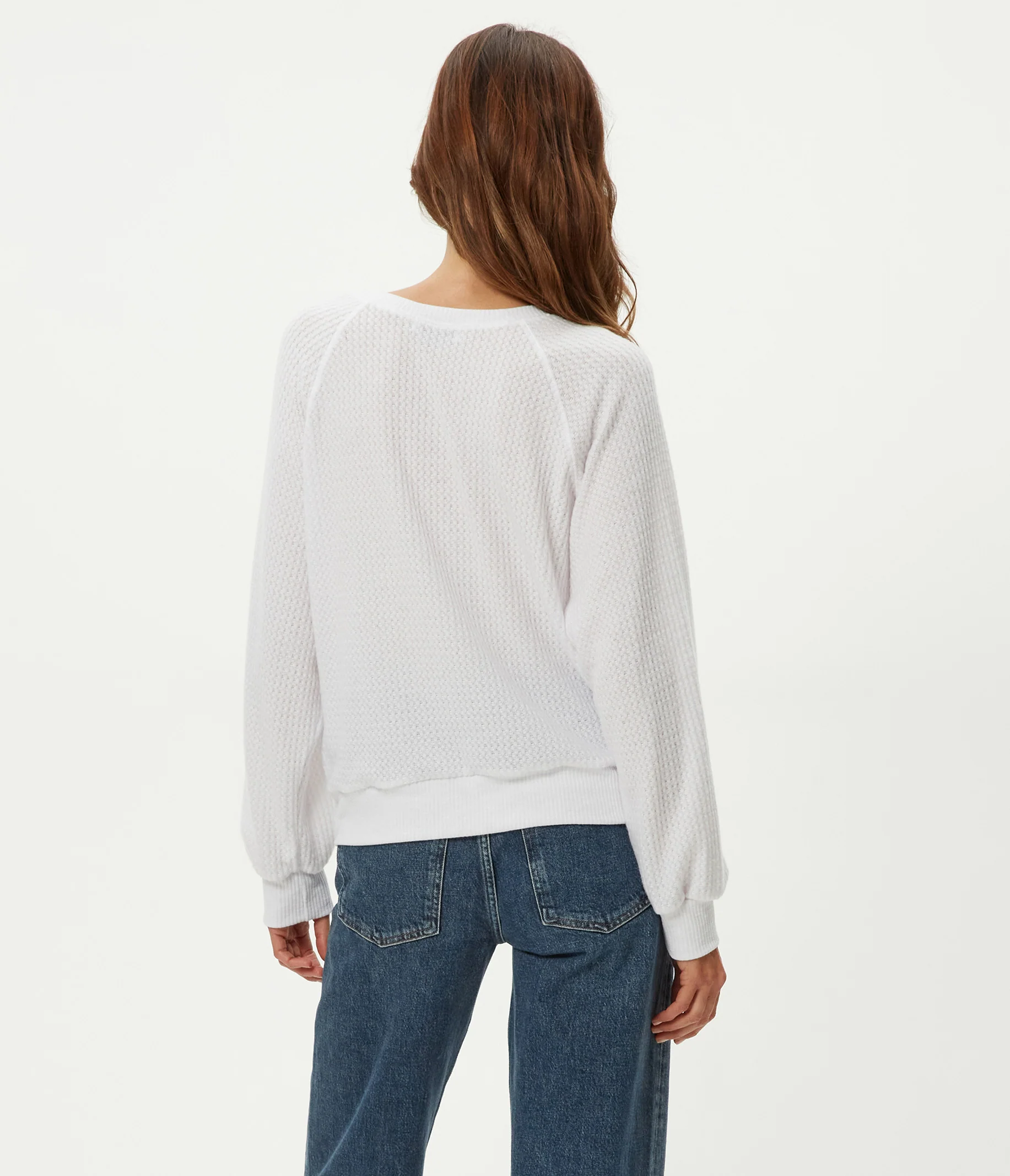 Eira Henley Brushed Waffle Top - Image 12