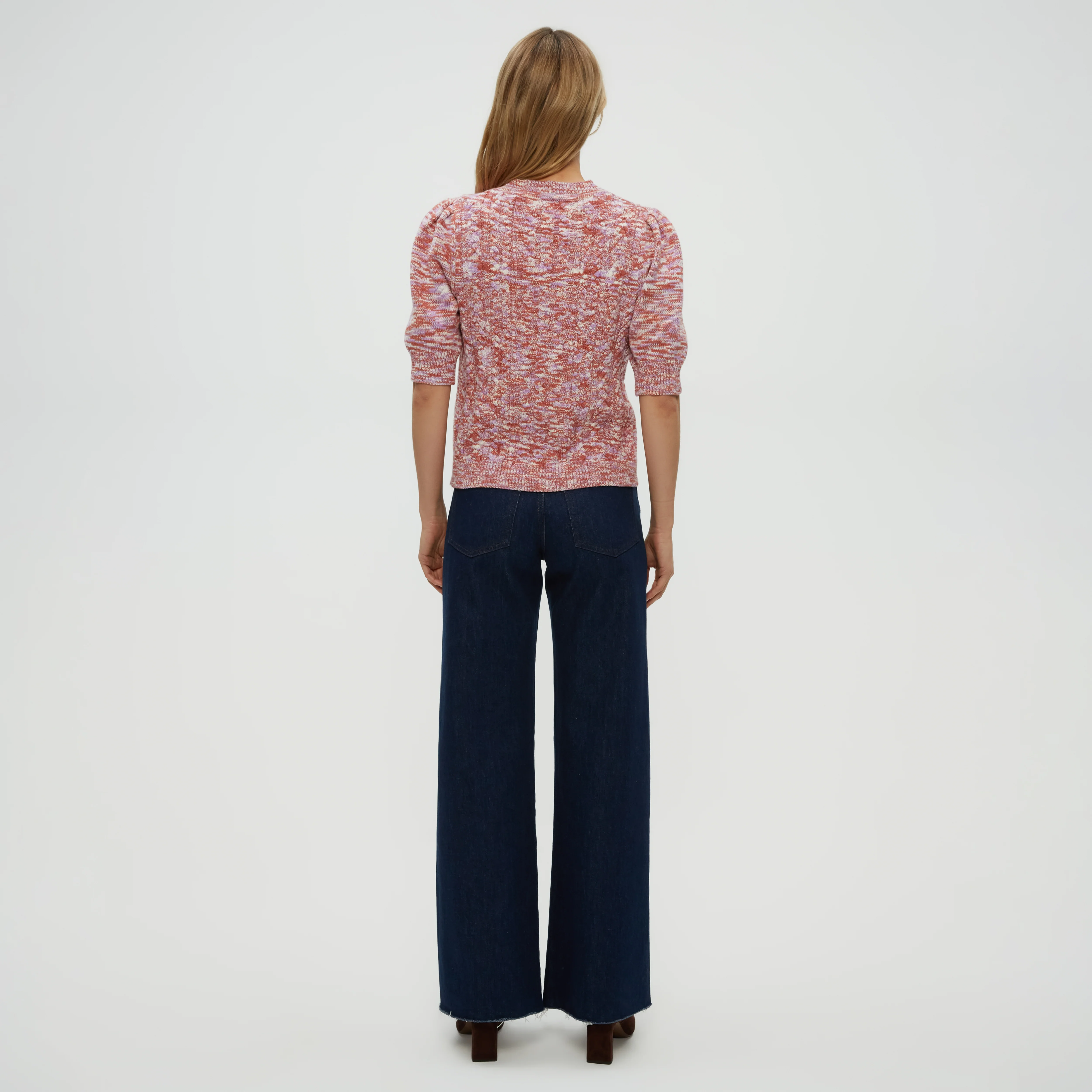 Elaine Mixed Puff Sleeve Pullover - Image 4